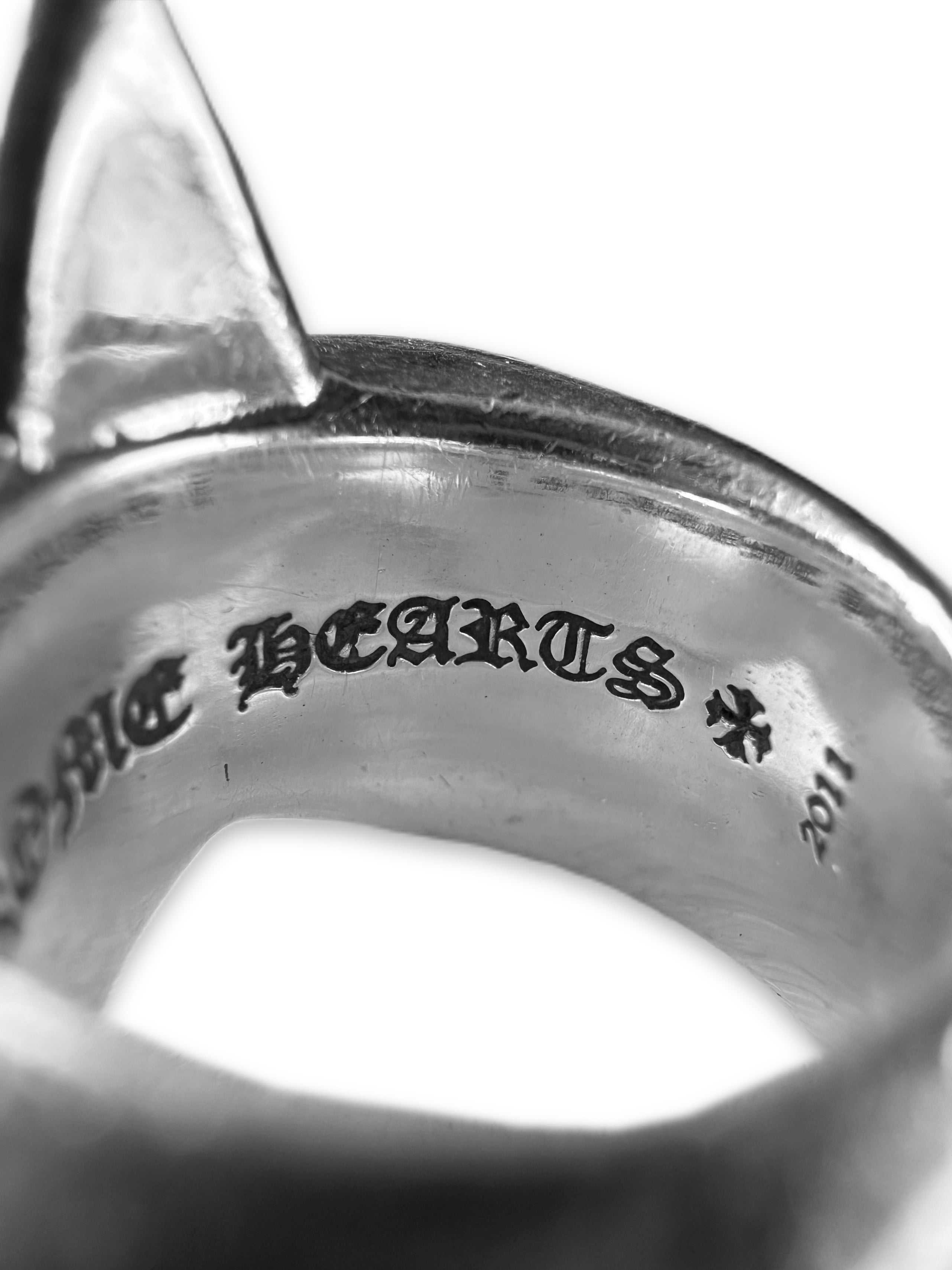 Chrome Hearts ‘5 Point Star’ .925 Silver XL Etched Ring