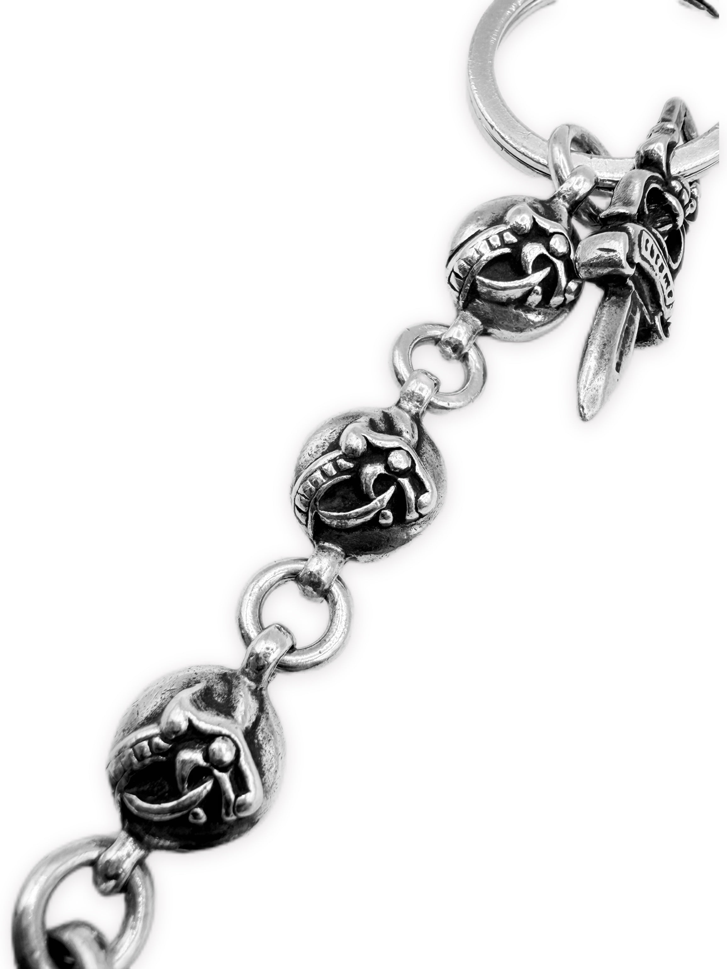 Chrome Hearts Celtic Roller Dagger Pendant .925 Silver Keychain