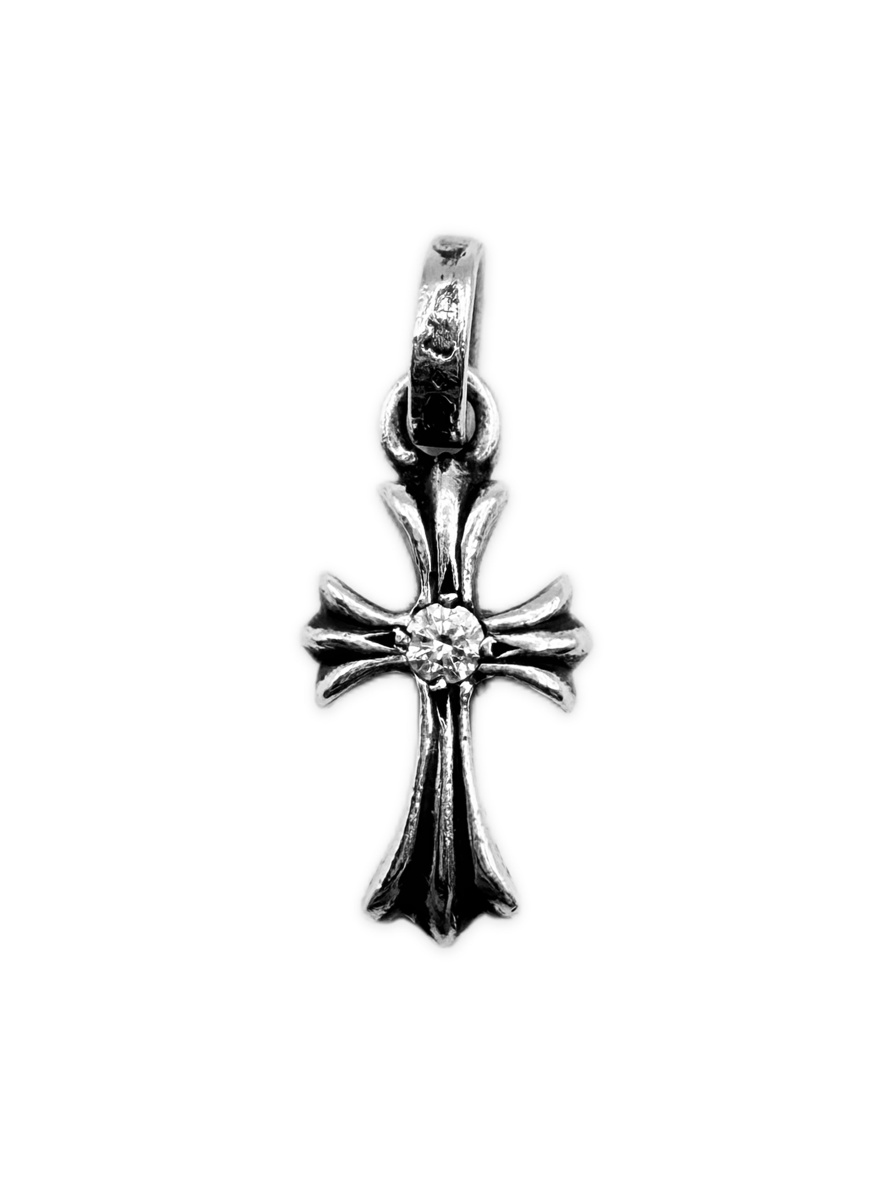 Chrome Hearts Diamond Factory Set .925 Silver Baby Fat Pendant