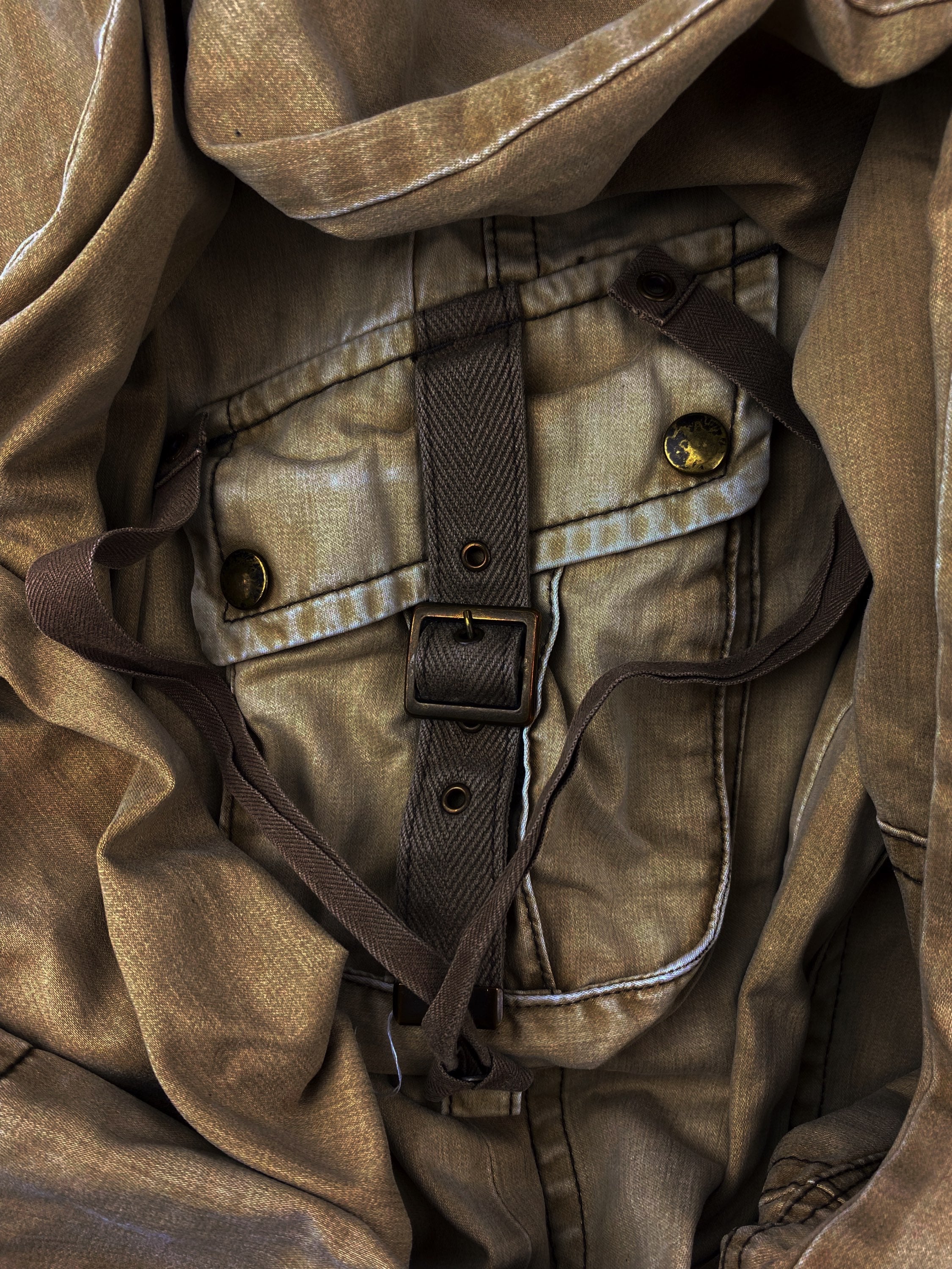 00s Tete Homme Tan Multi Pocket Bondage Carpenter Cargo Pants
