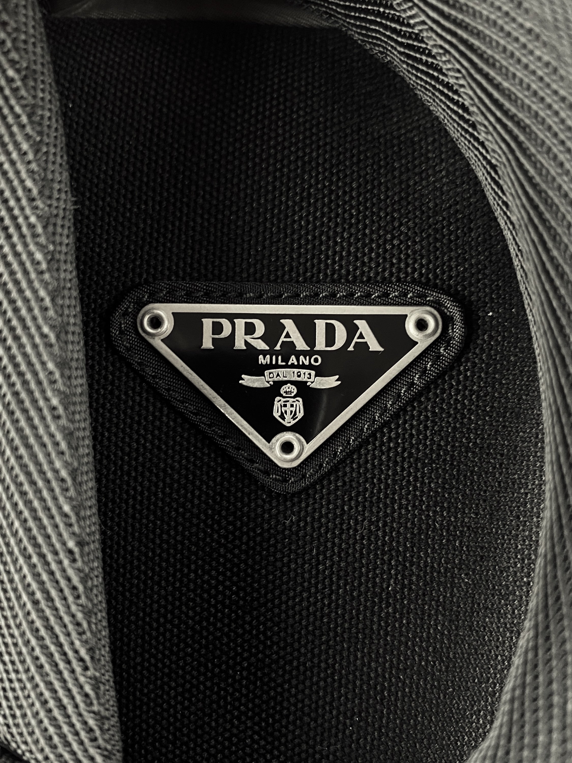 00s Prada Bungee Cord Adjutable Nylon Multi-Strap Backpack