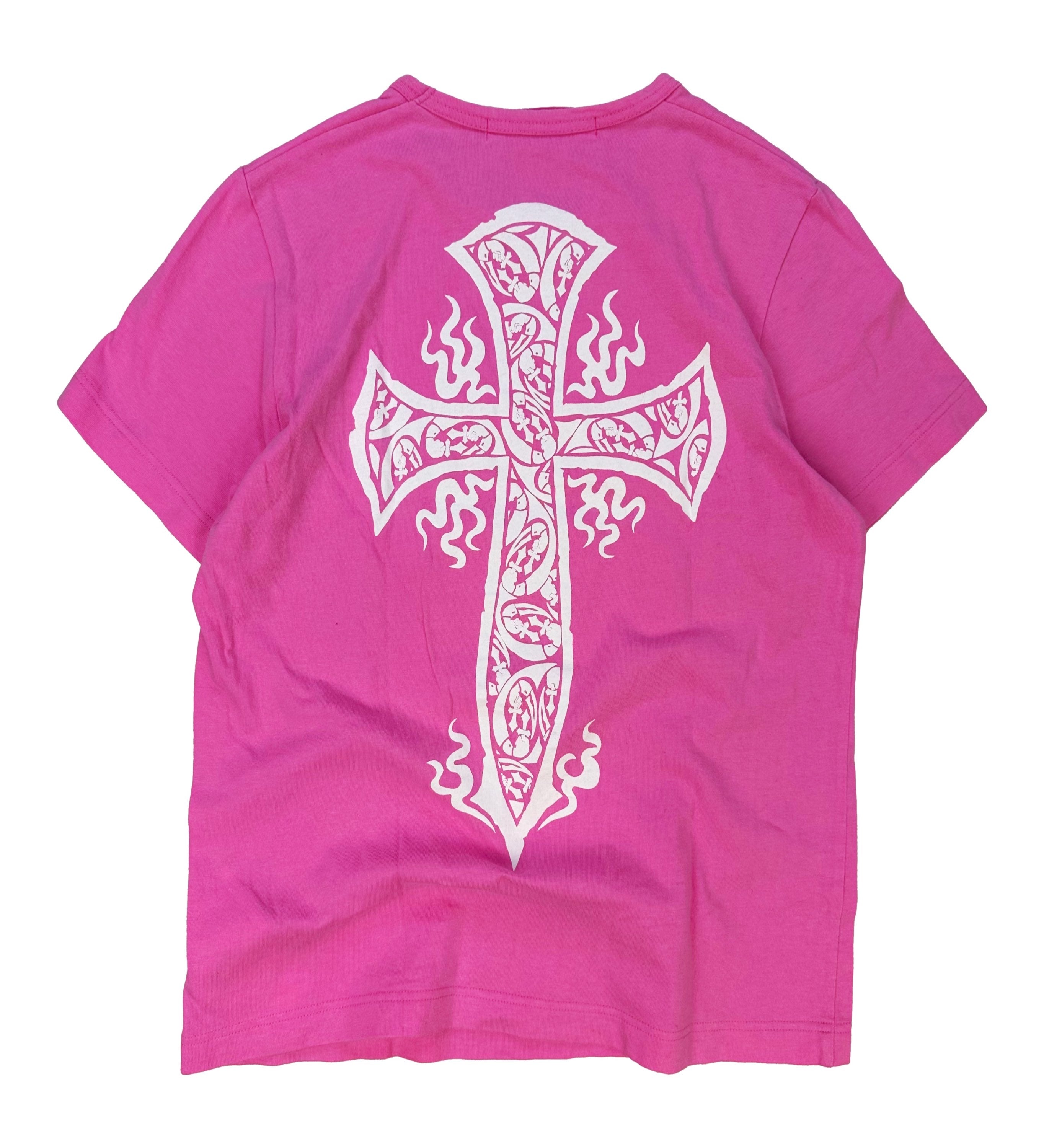 00s Junya Watanabe ‘Live to Ride’ Gothic Cross Motif T-Shirt