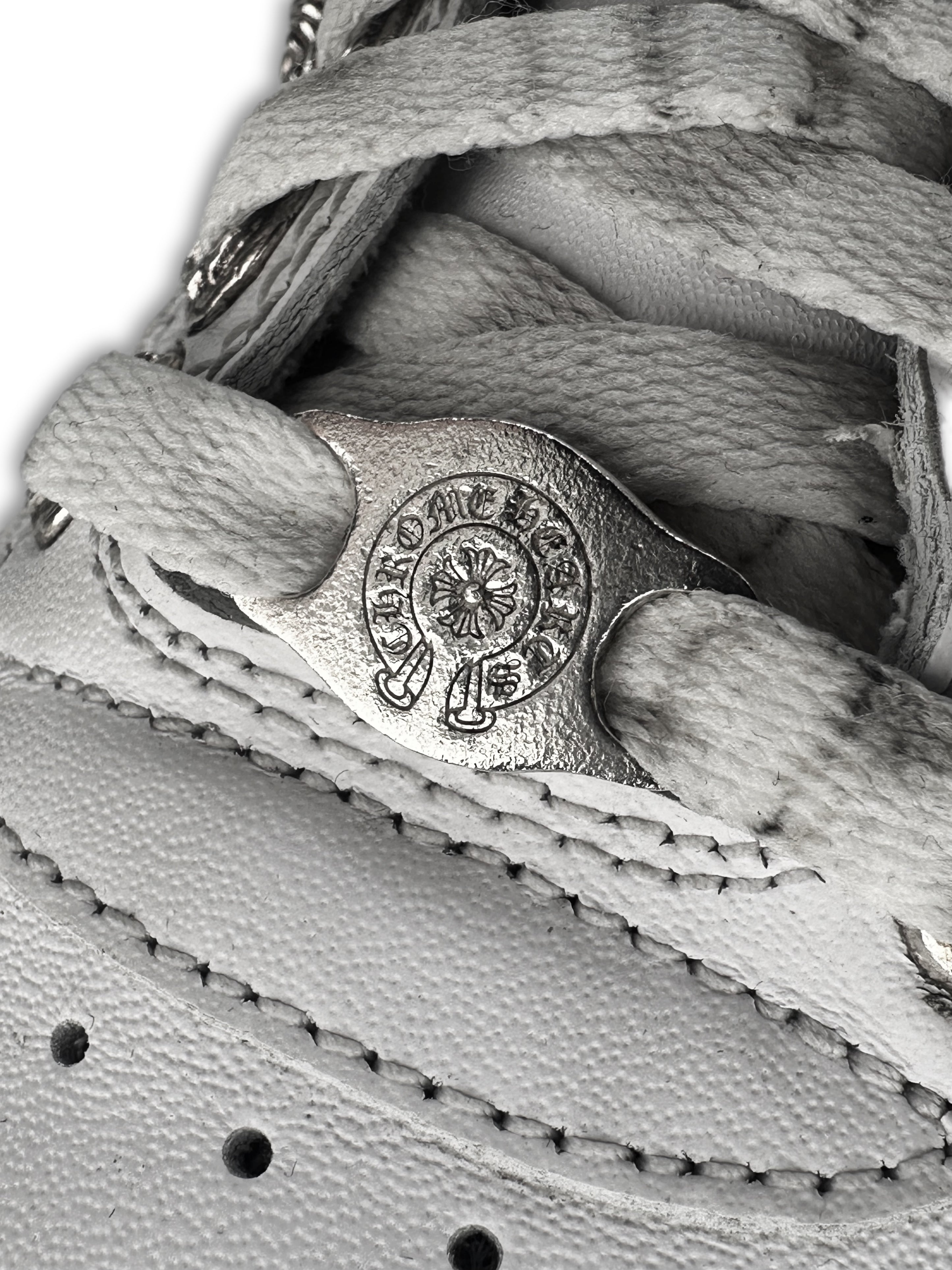 Chrome Hearts x Nike ‘Air Force 1’ .925 Silver Dagger Sneakers