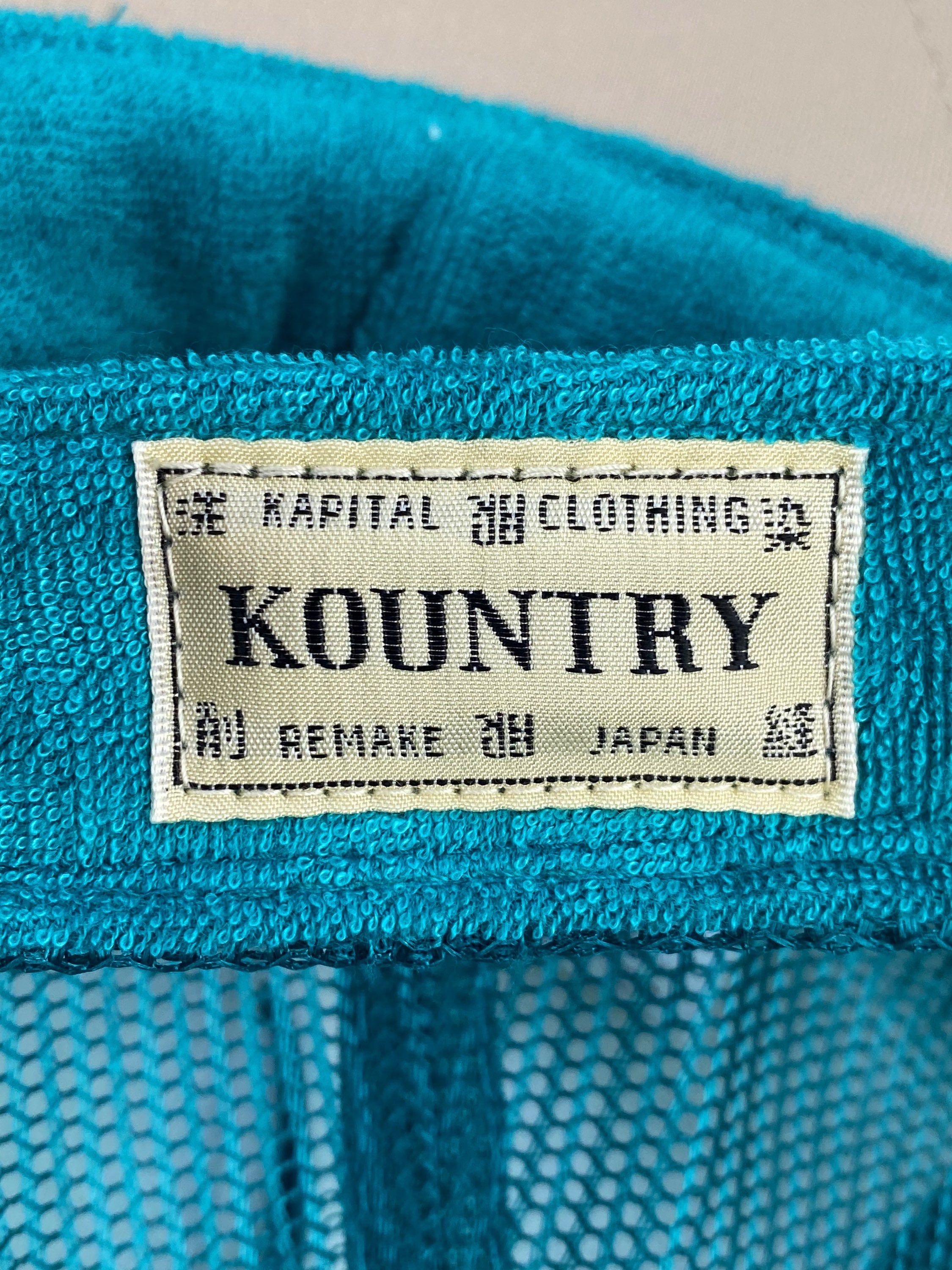 SS23 Kapital Kountry Two Tone Graphic Mesh Trucker Hat