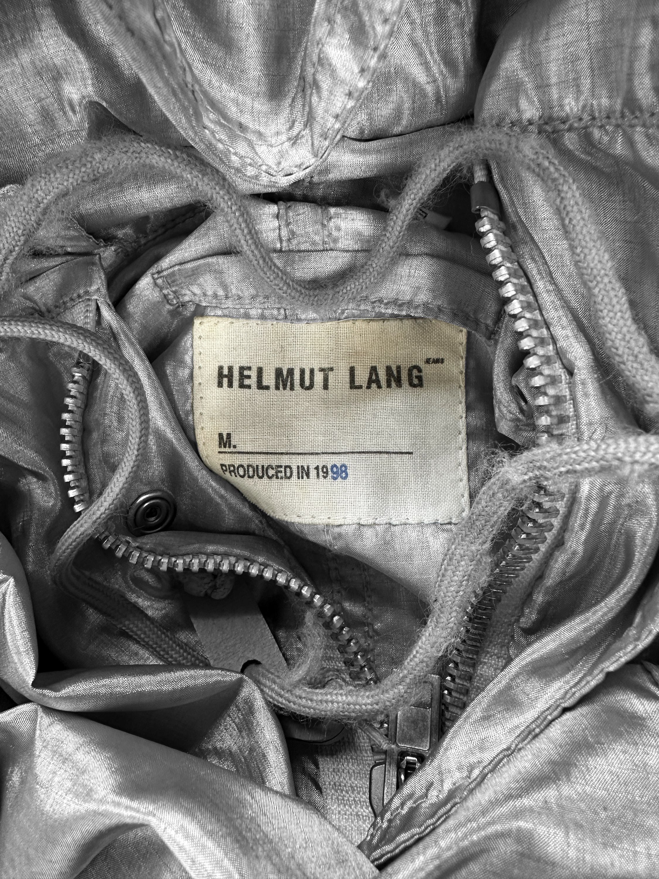 AW98 Helmut Lang ‘Jumbo Hood’ Astronaut Silver Space Parka