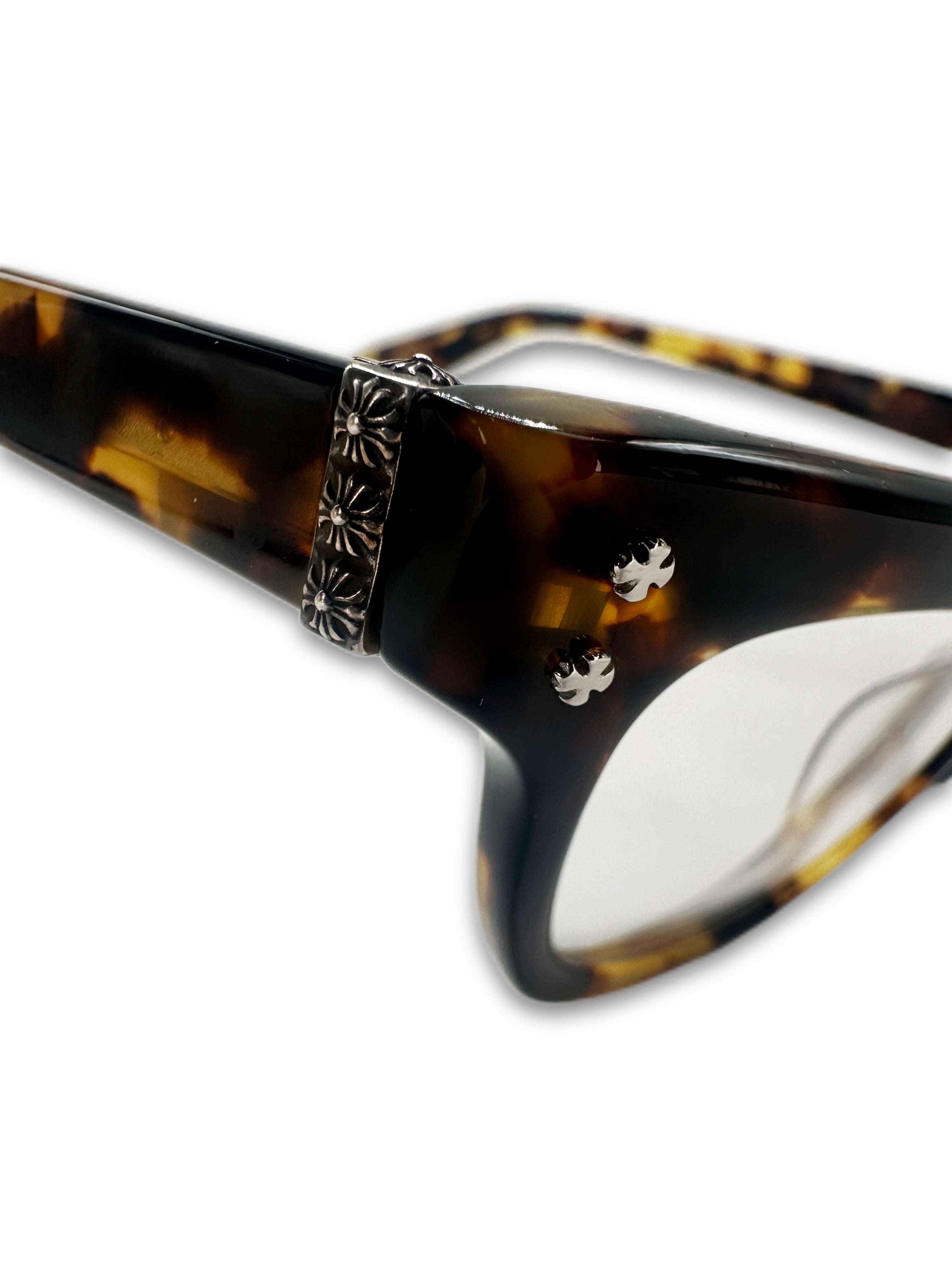 Chrome Hearts ‘Va Jay Jay’ Tortoise Shell .925 Silver Glasses
