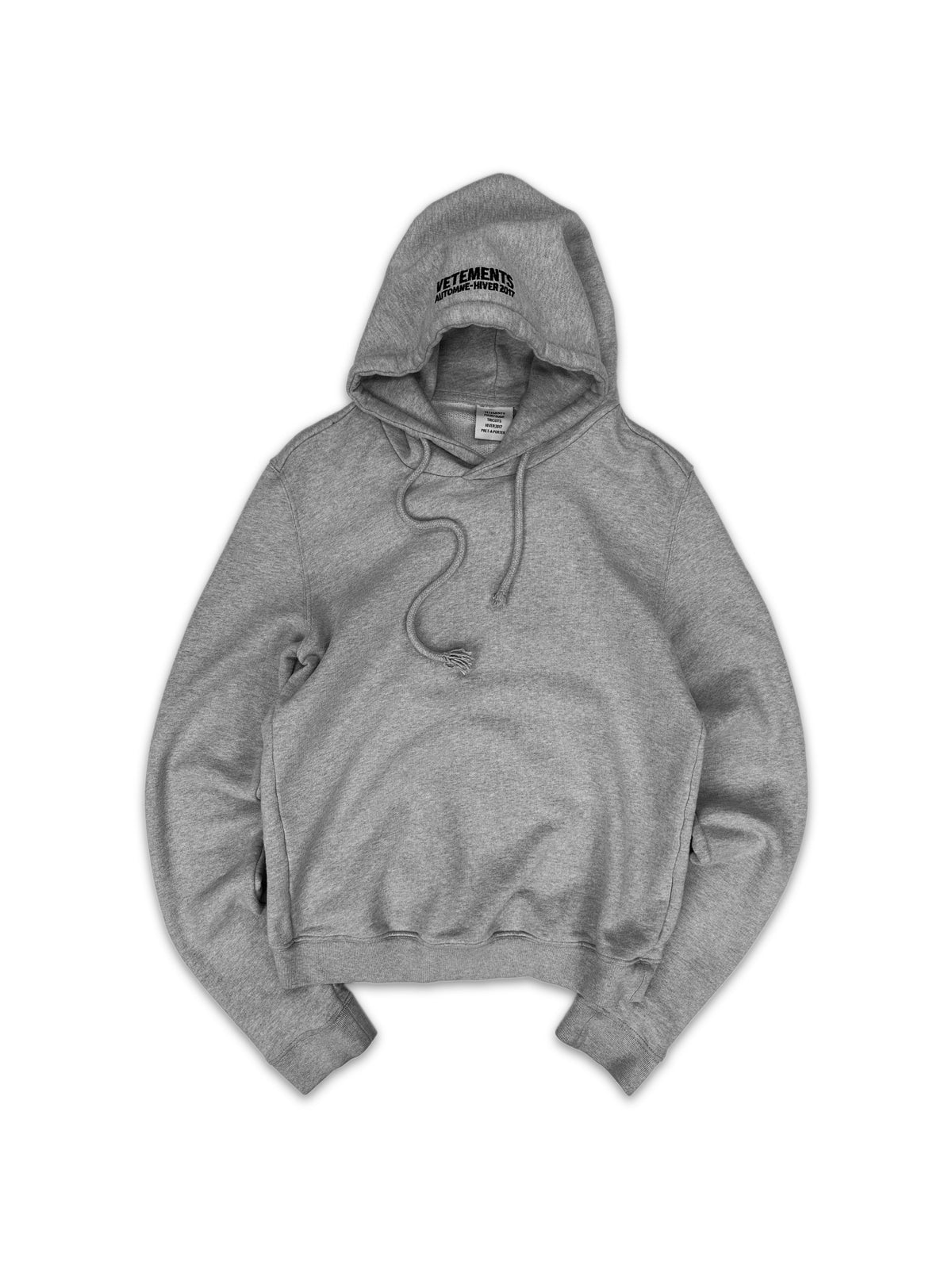 AW17 Vetements ‘11” Gun Club’ Maroon Graphic Grey Hoodie