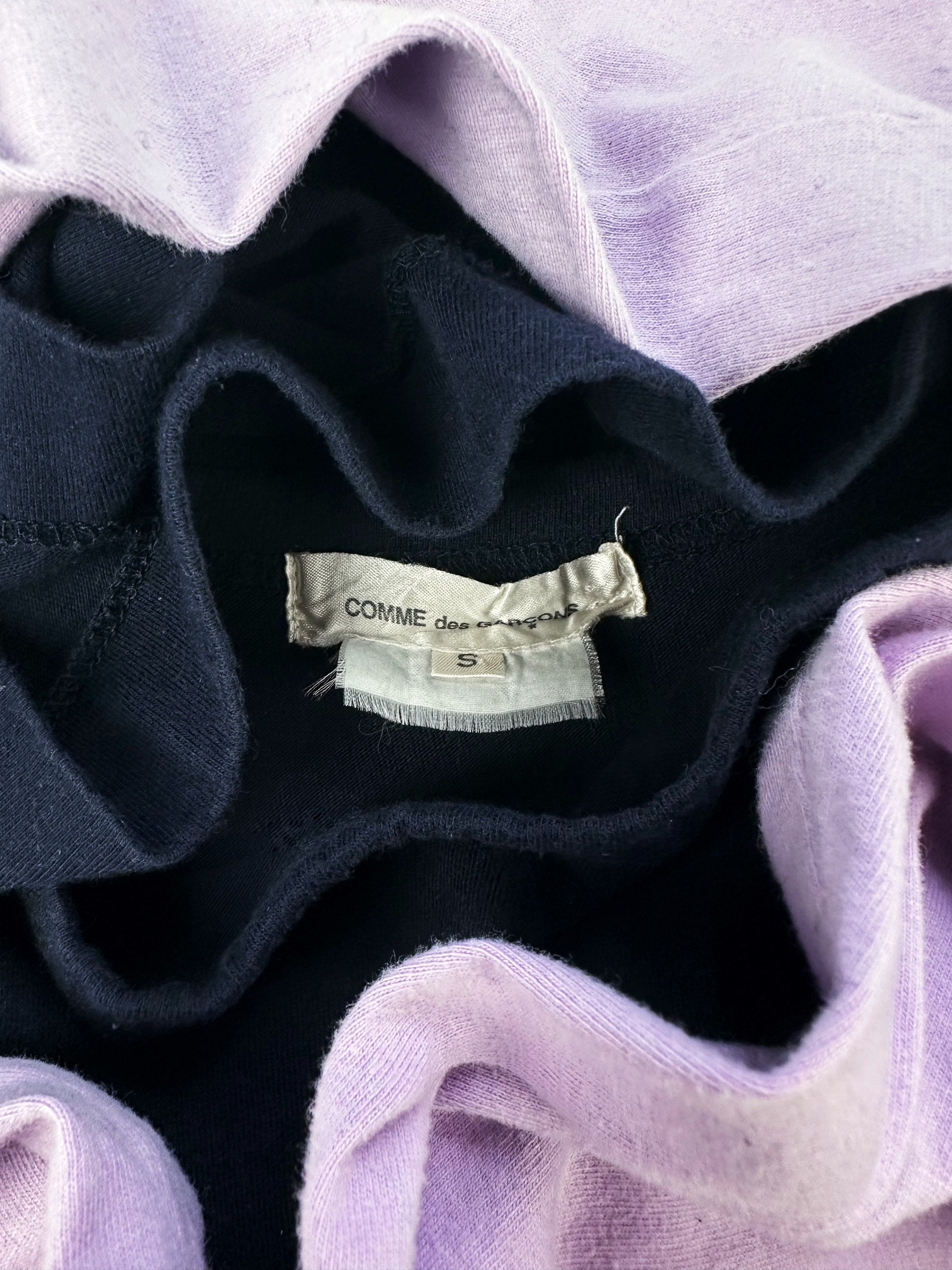 SS06 Comme des Garçons SHIRT ‘Cut Out’ Two Tone Long Sleeve