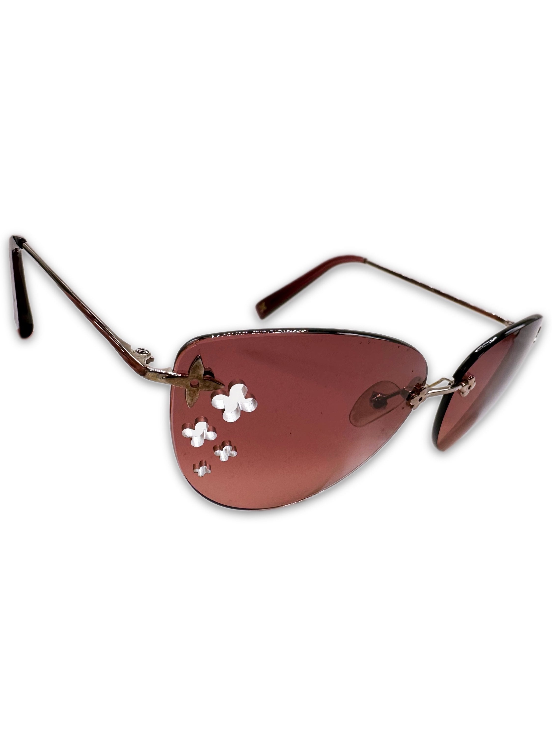 2005 Louis Vuitton x Pharrell ‘Desmayo’ Rose Tint Cut Out Sunglasses