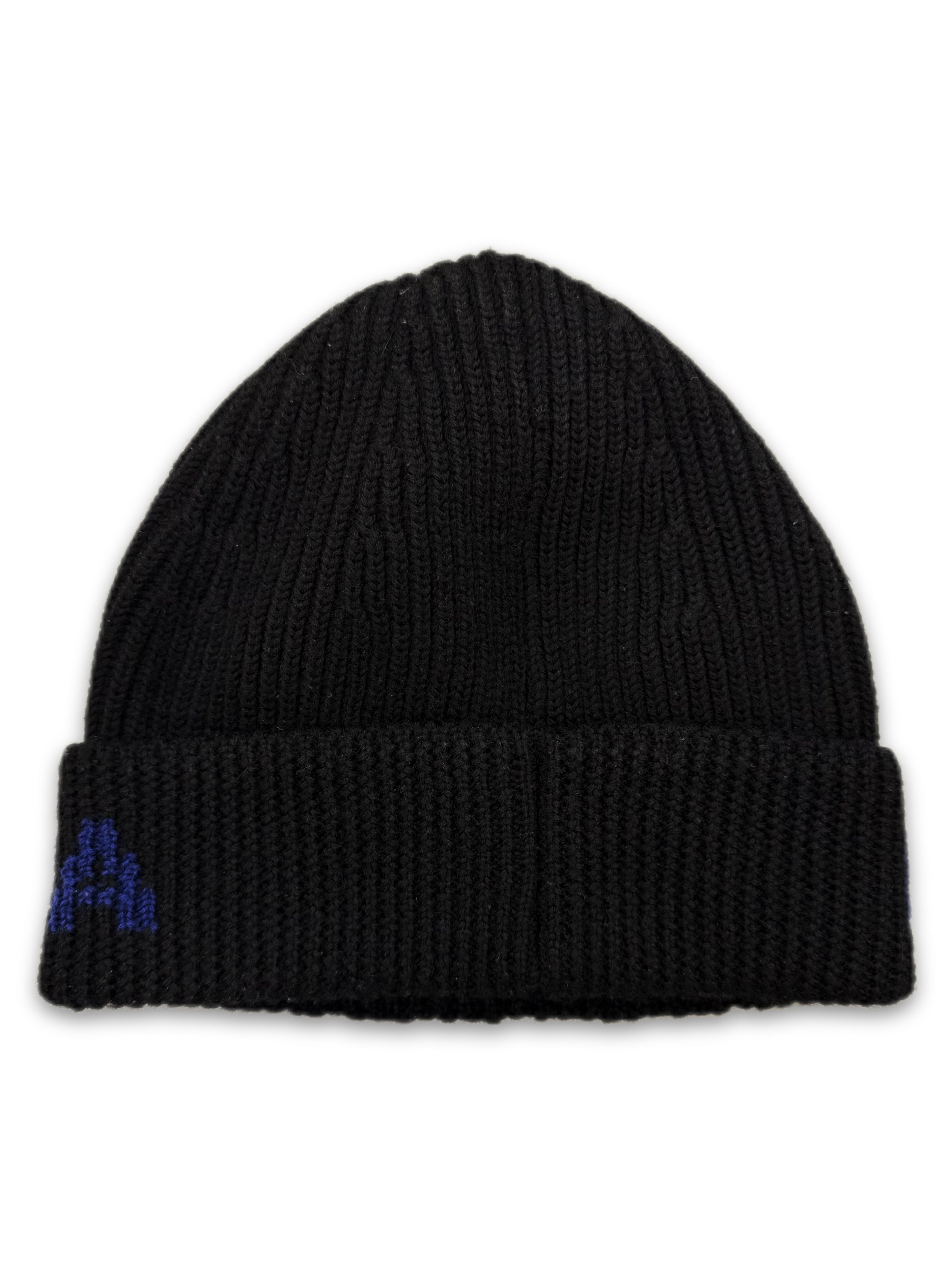Balenciaga Spell Out Logo Black Knitted Beanie