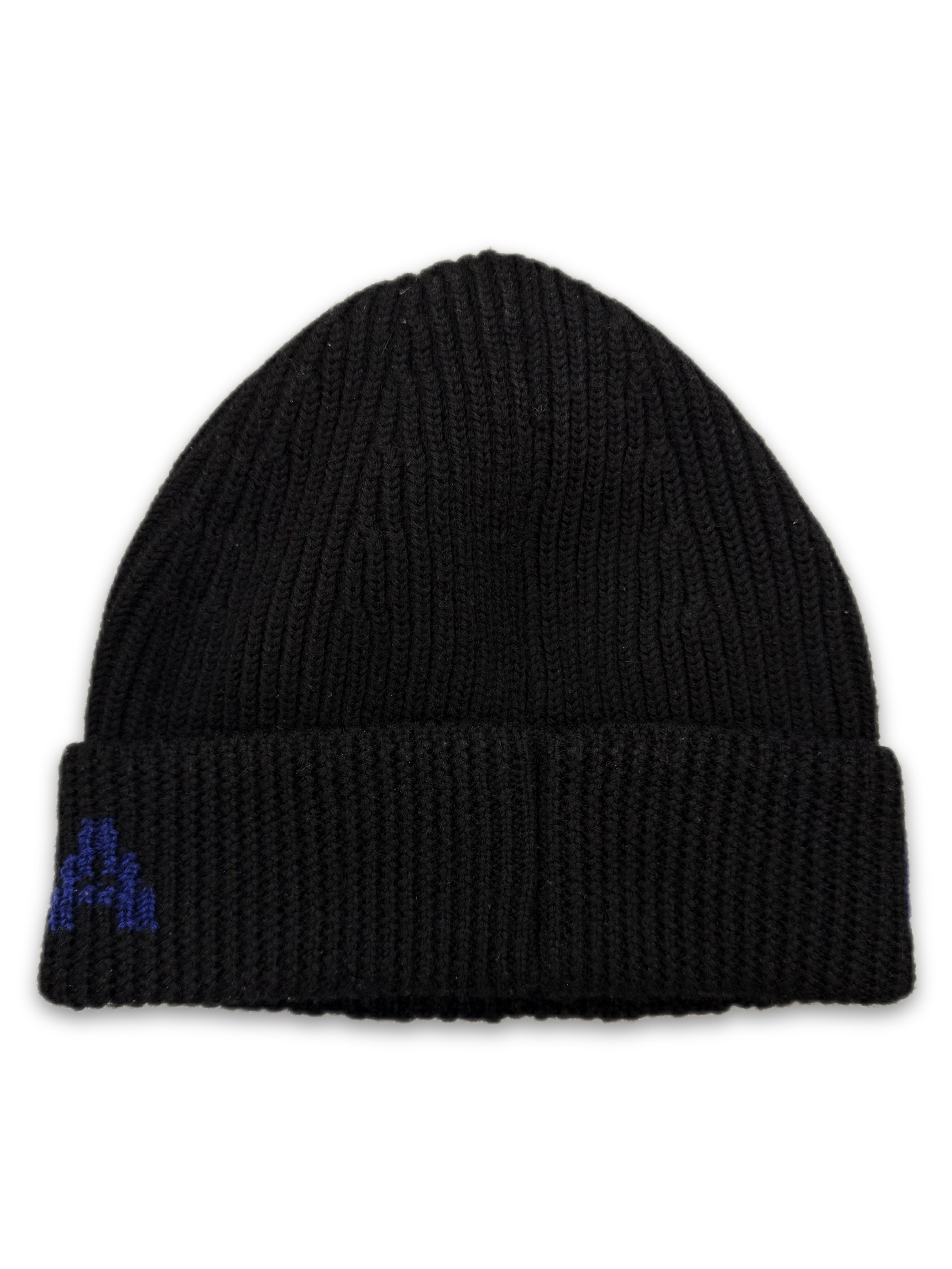 Balenciaga Spell Out Logo Black Knitted Beanie