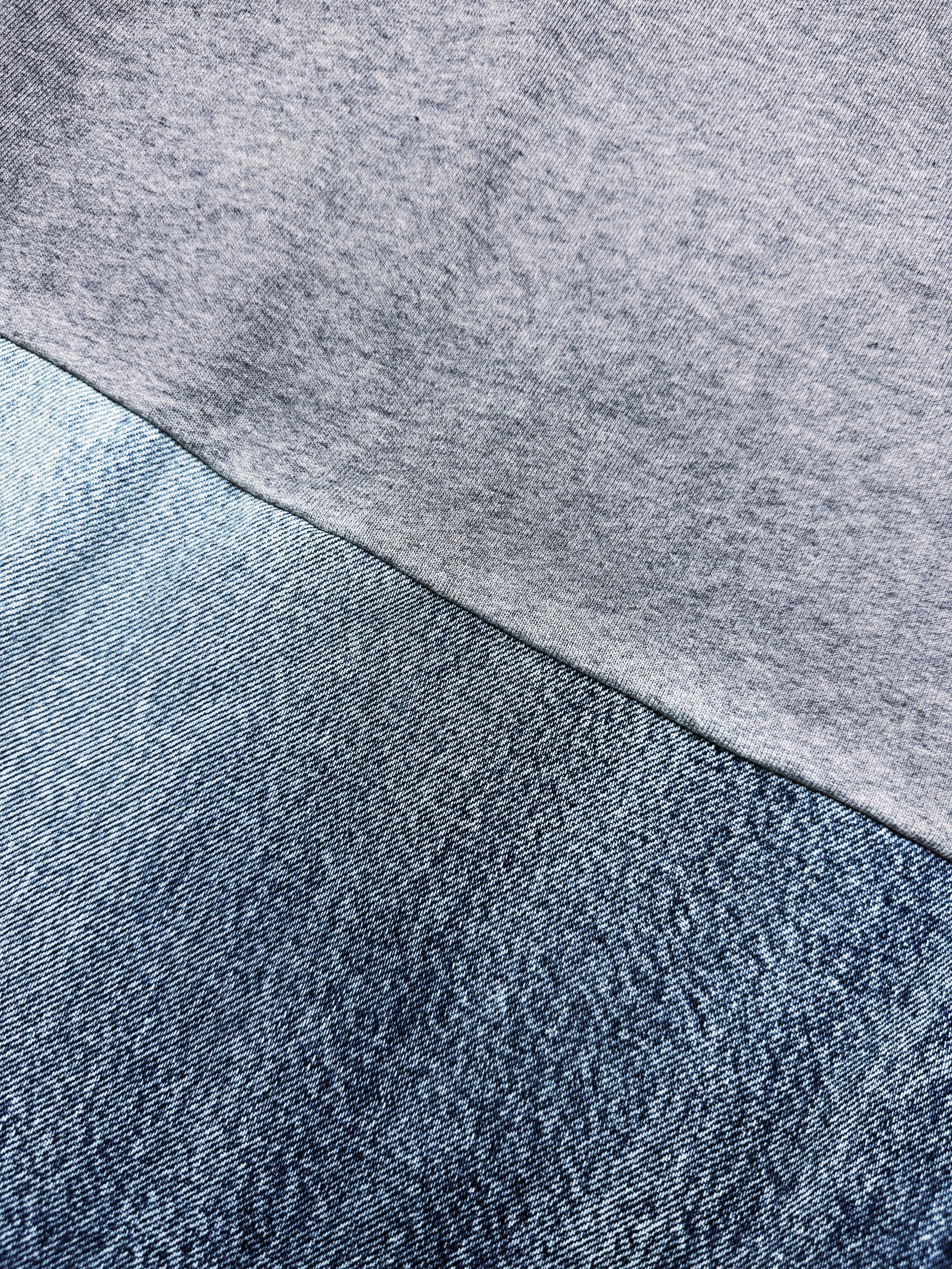SS23 Balenciaga ‘Mudshow’ Hybrid Light Wash Denim Sweat Pants