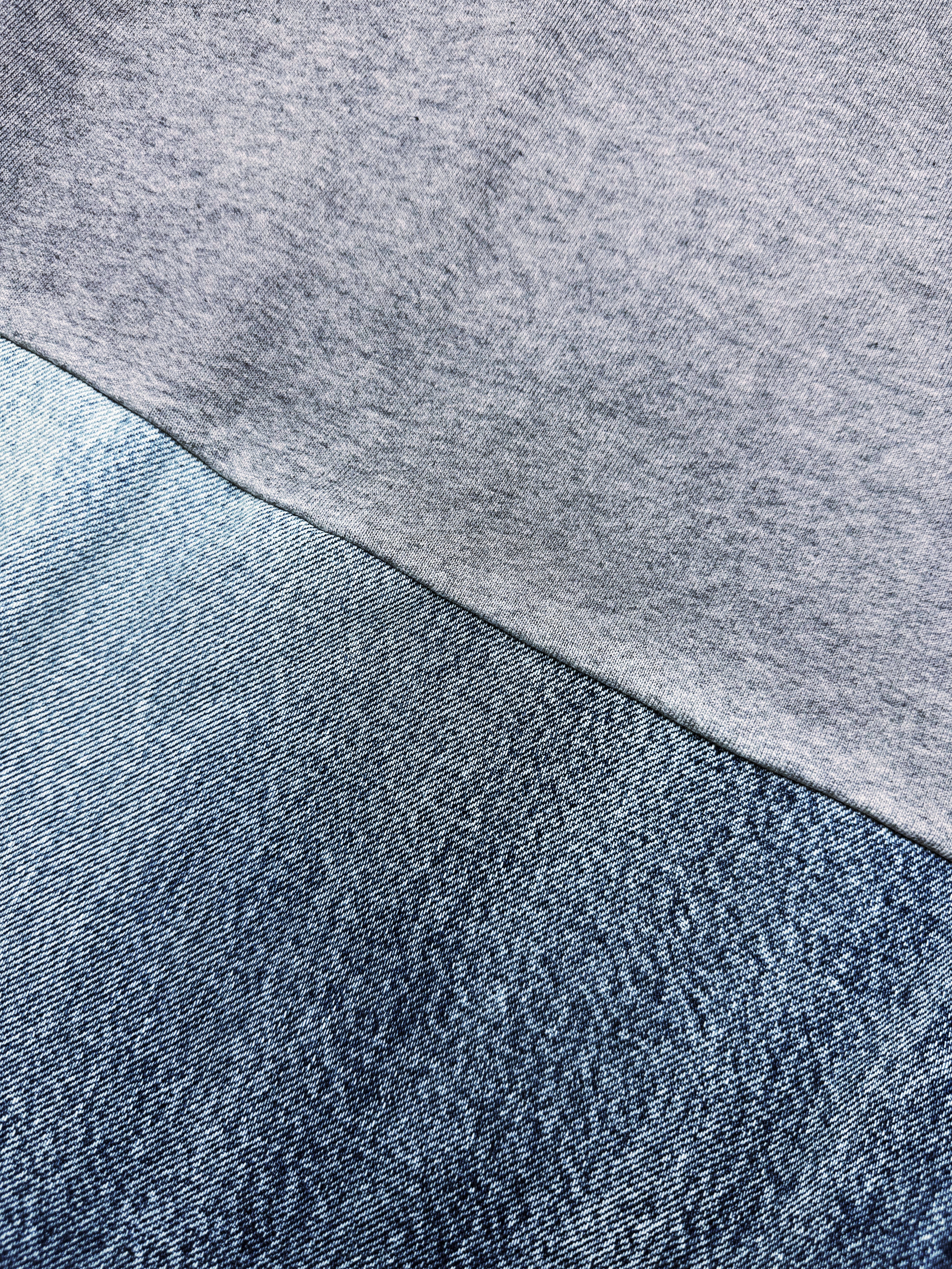 SS23 Balenciaga ‘Mudshow’ Hybrid Light Wash Denim Sweat Pants