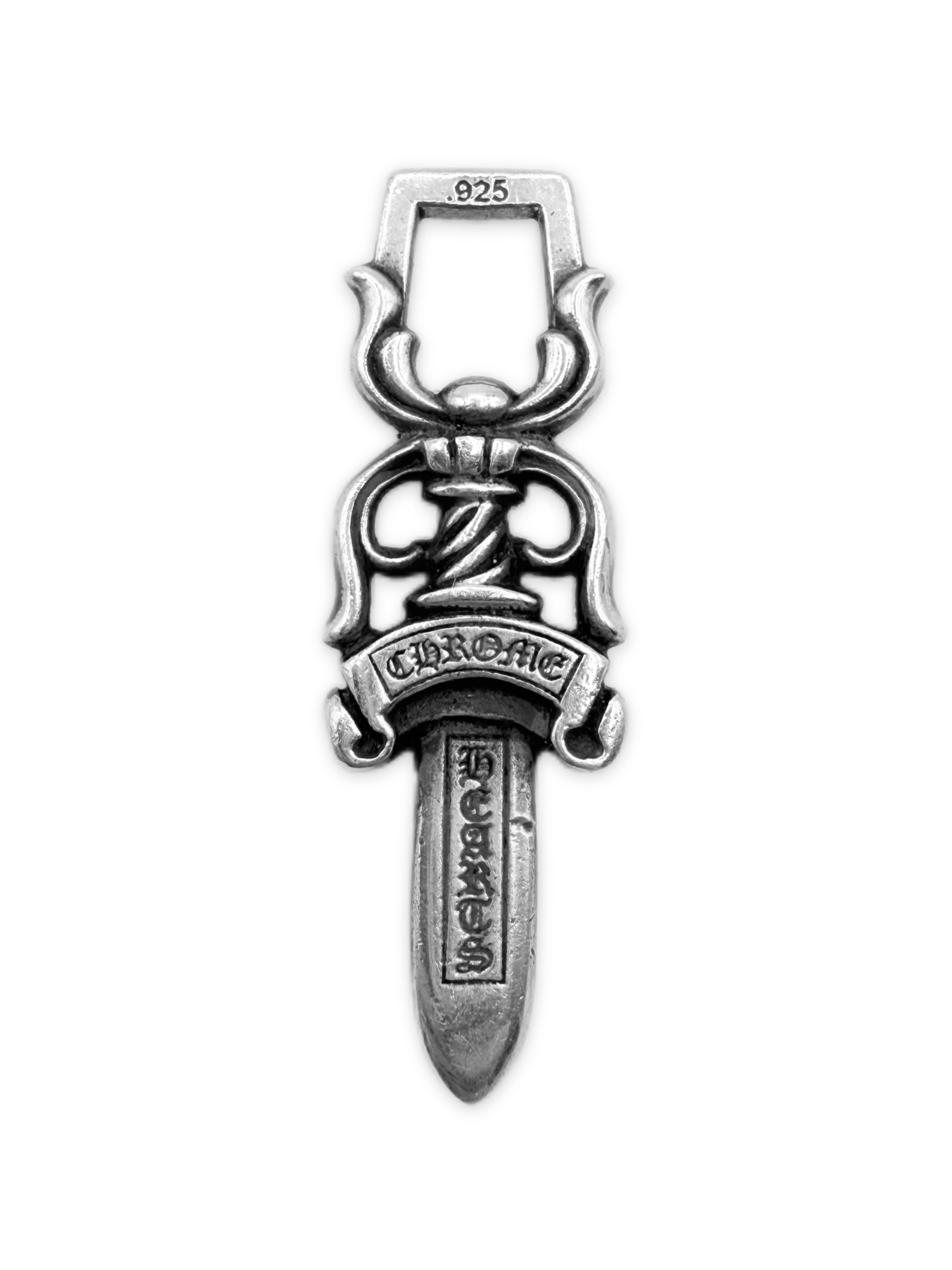 Chrome Hearts Dagger .925 Silver Large Zipper Pendant