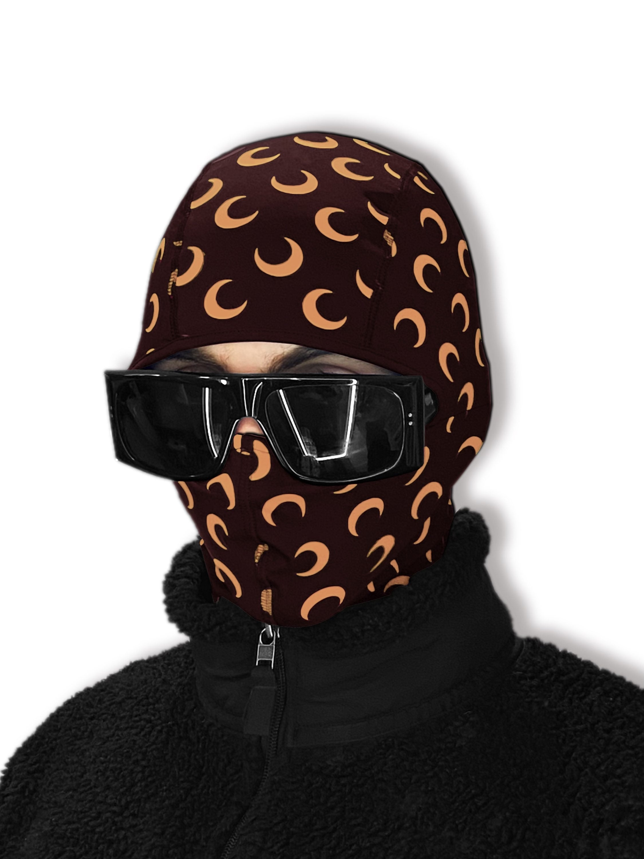 SS22 Marine Serre Monogram Moon Crescent Balaclava