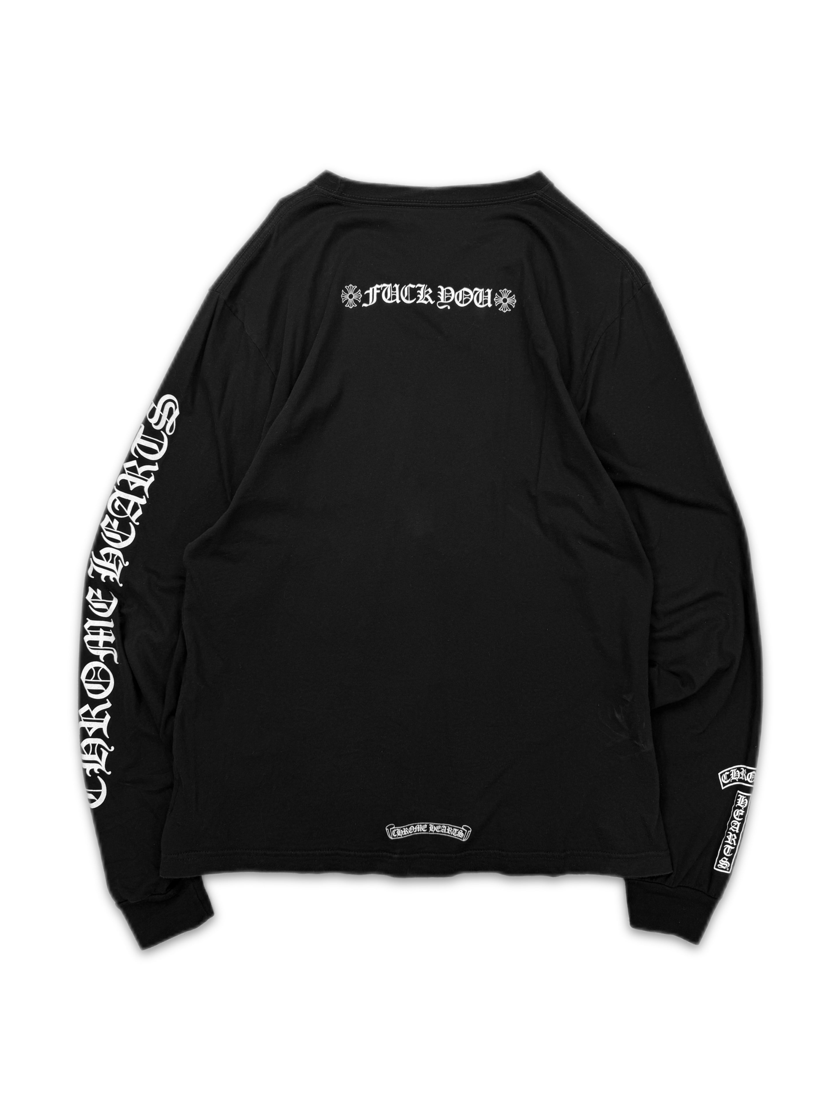 Chrome Hearts ‘Fuck You’ Graphic Sleeve Logo Long Sleeve