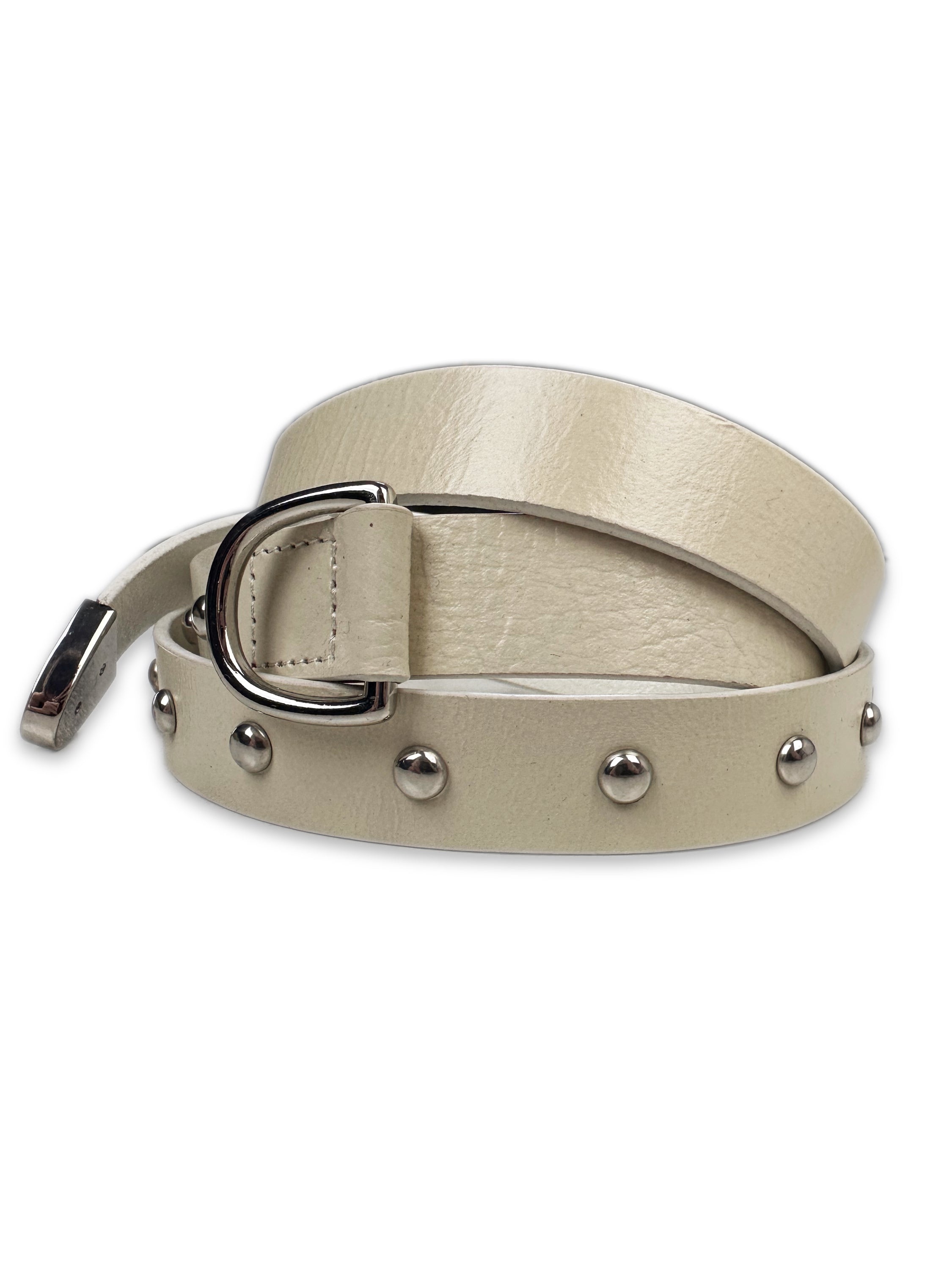 Mihara Yasuhiro Double Buckle ‘Hold it High’ Leather Slogan Belt