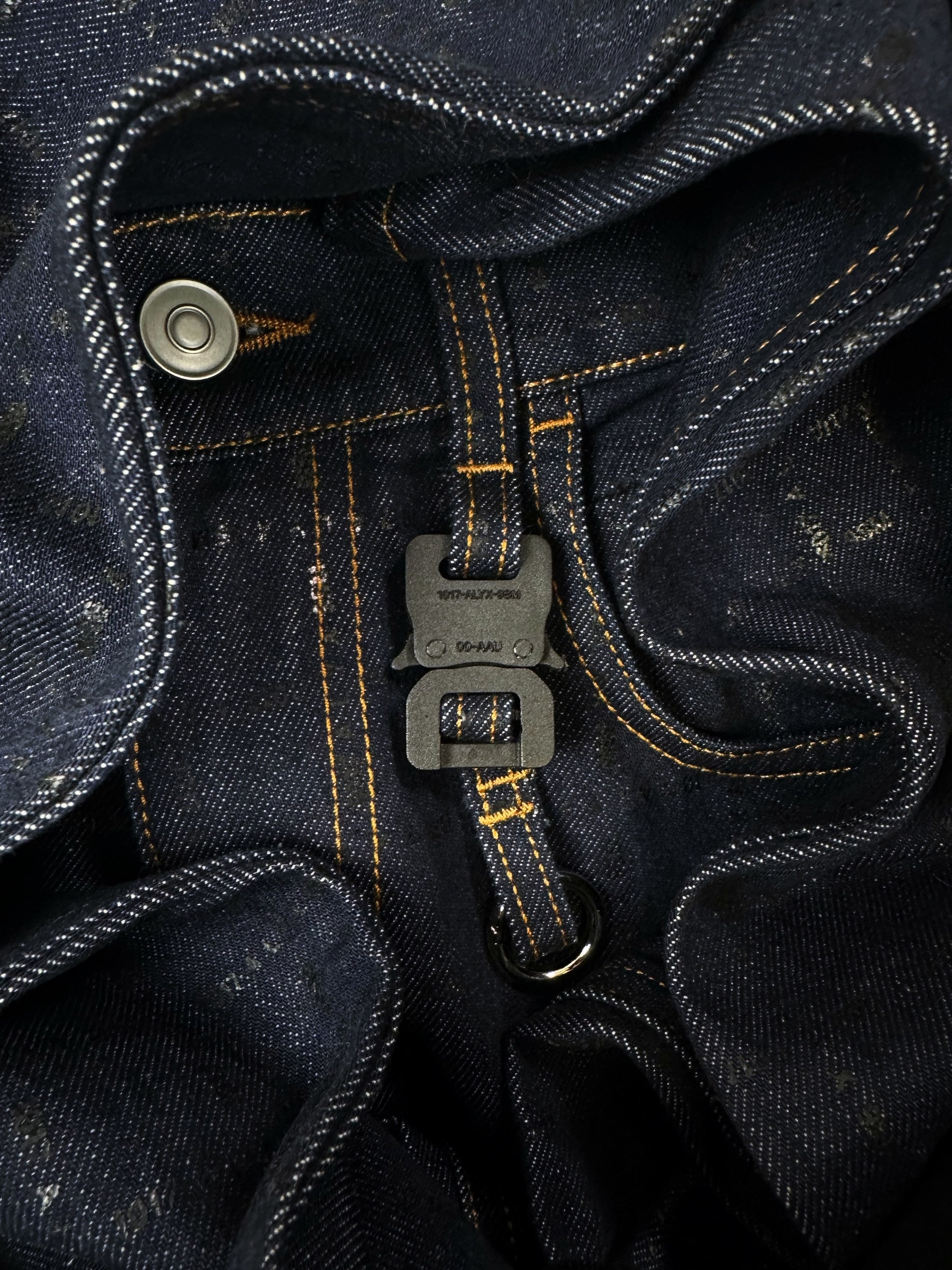1017 Alyx 9SM Indigo ‘Buckle’ Monogram Denim