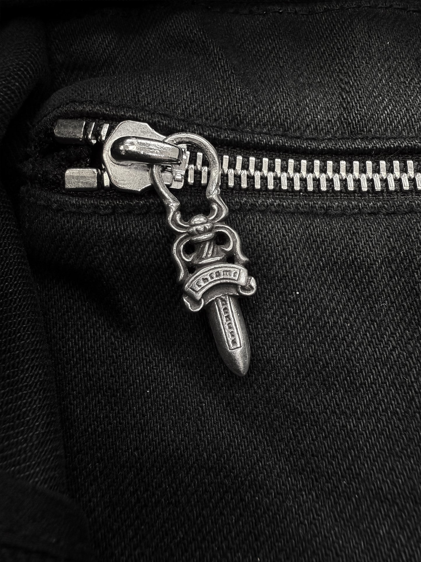 Chrome Hearts x Matty Boy Leather Striped Heart Patch Shoulder Bag