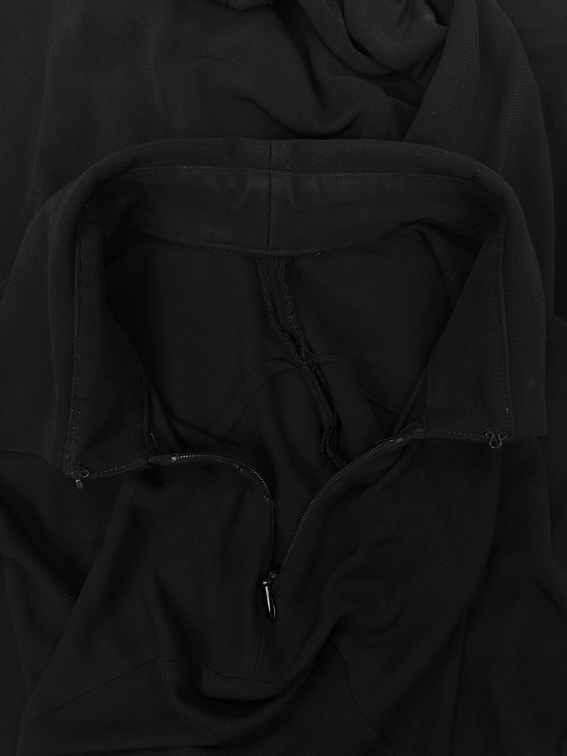 SS00 Maison Margiela ‘Sideways’ Double Tag Black Collared Long Sleeve