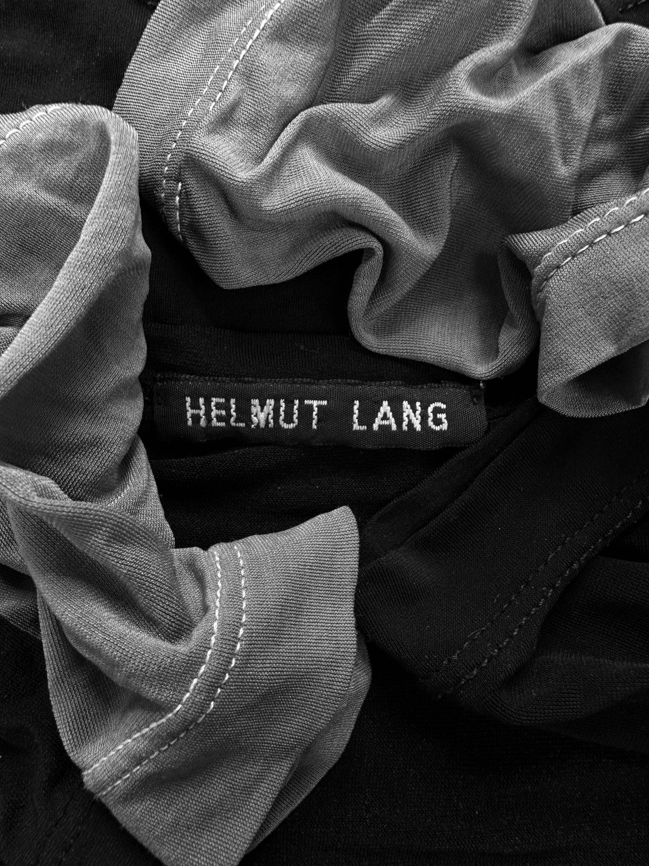 90s Helmut Lang ‘Split’ Cuff Light Two Tone Long Sleeve Shirt