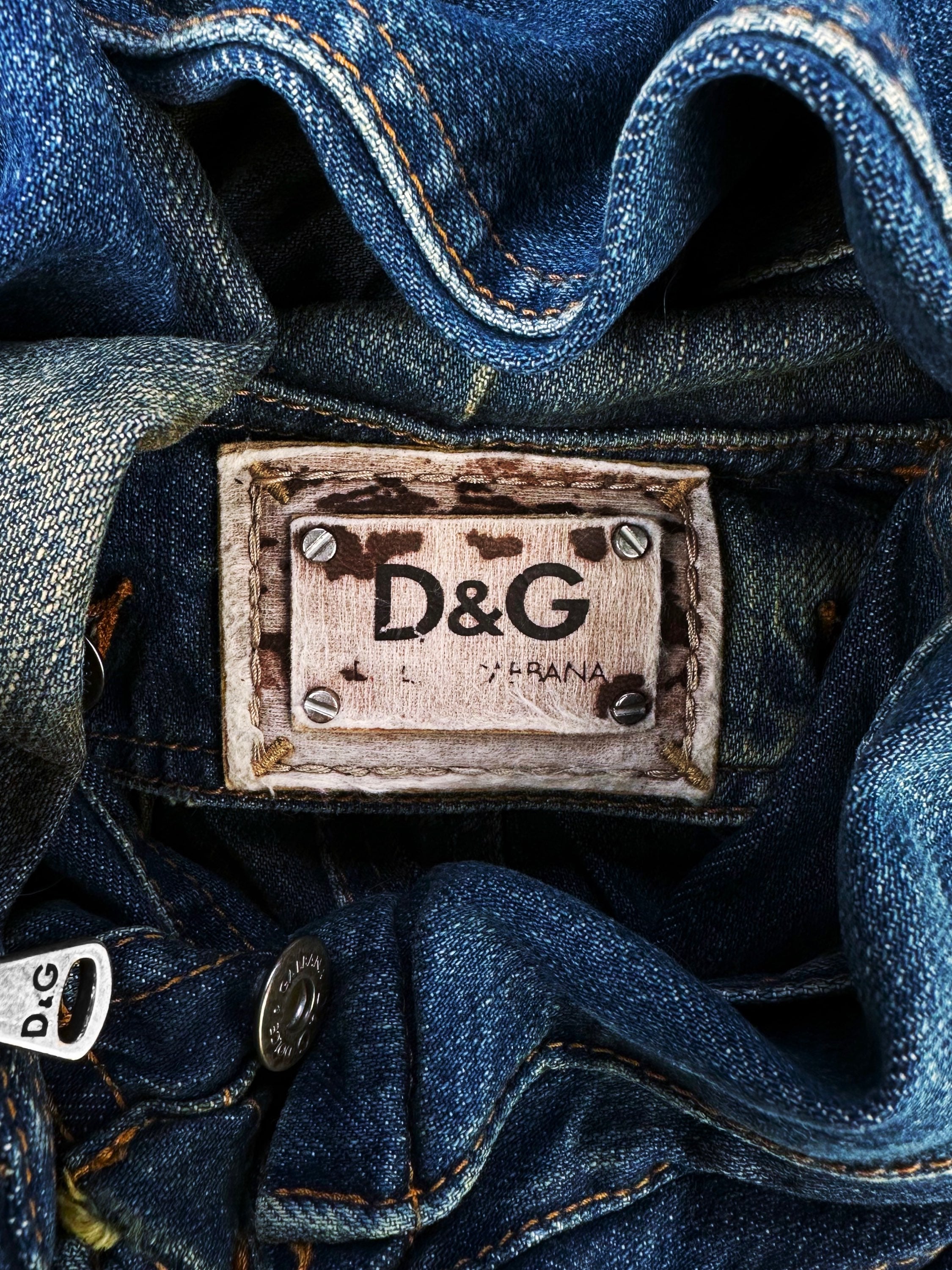 AW05 Dolce & Gabbana ‘3D’ Multi Pocket Reinforced Cargo Denim