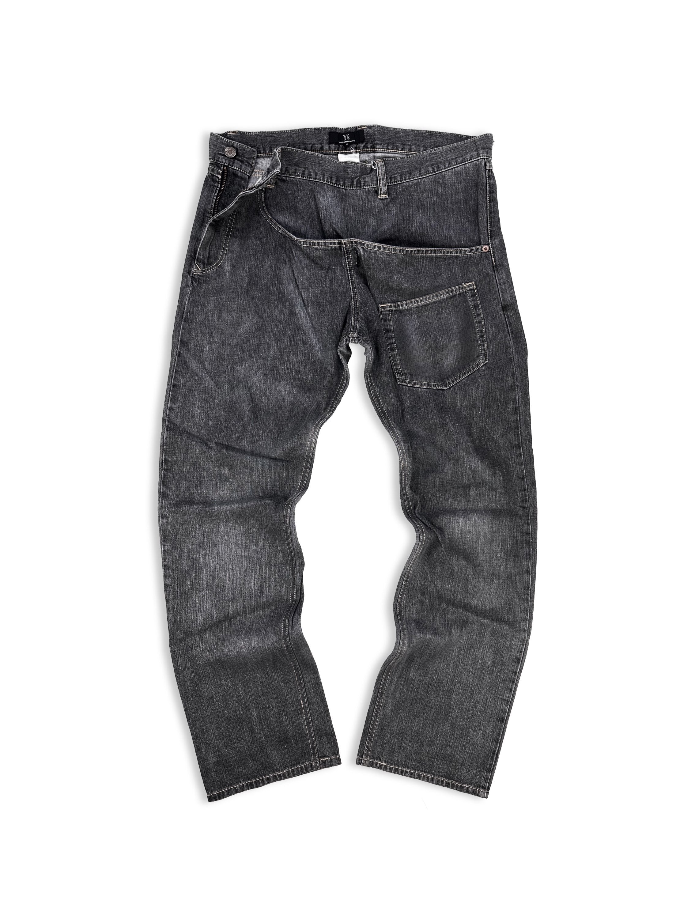 90s Yohji Yamamoto Y’s ‘Sideways’ Multi-Pocket Asymmetric Denim