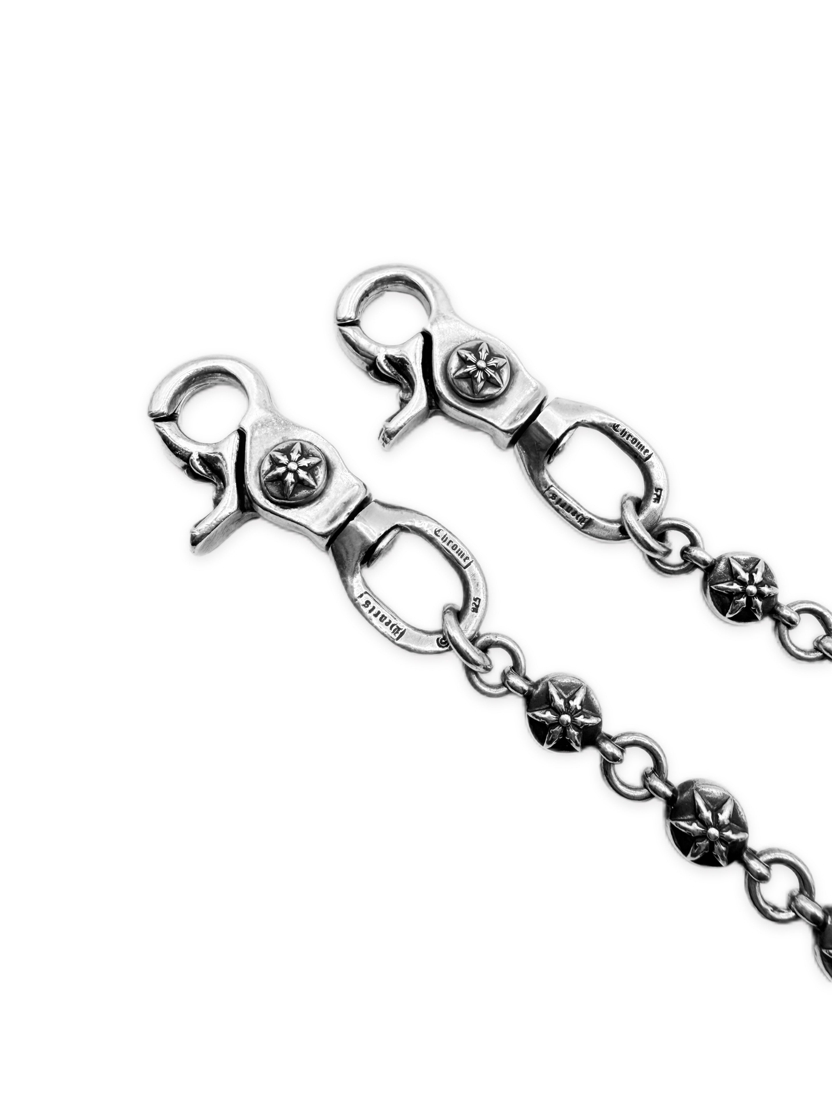 Chrome Hearts Factory Diamond Set 28 in Star Double Lobster Wallet Chain
