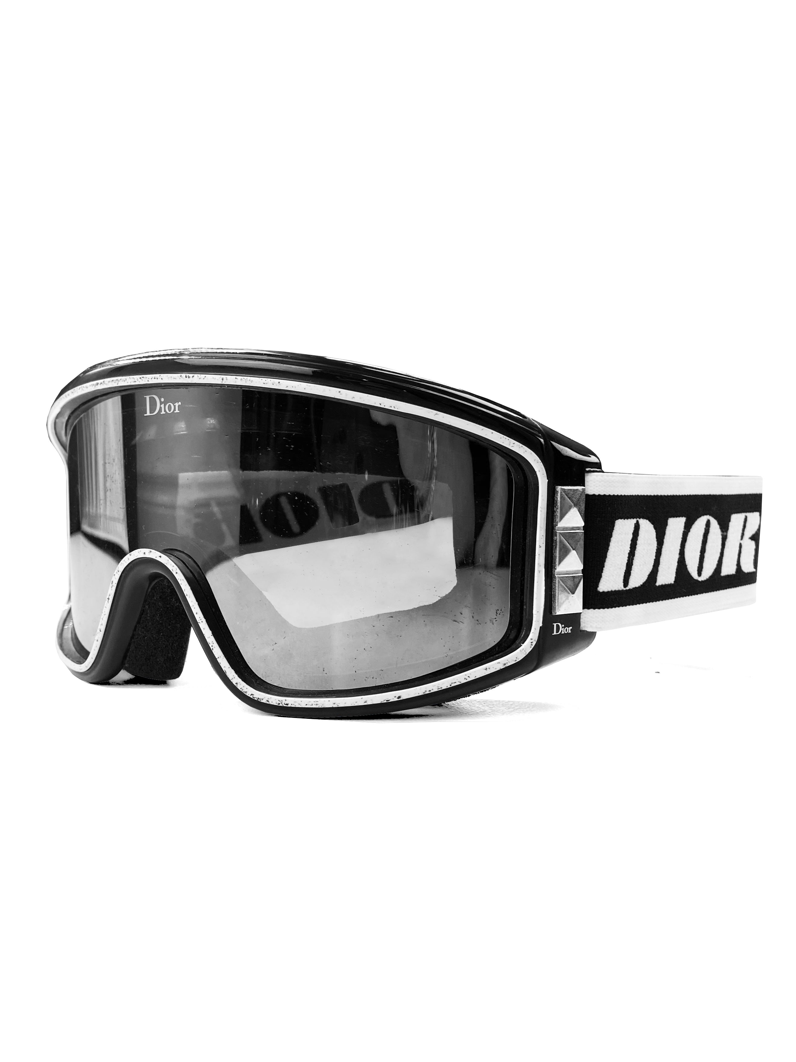 80’s Dior Sport Monogram Reflective Studded Ski Goggles