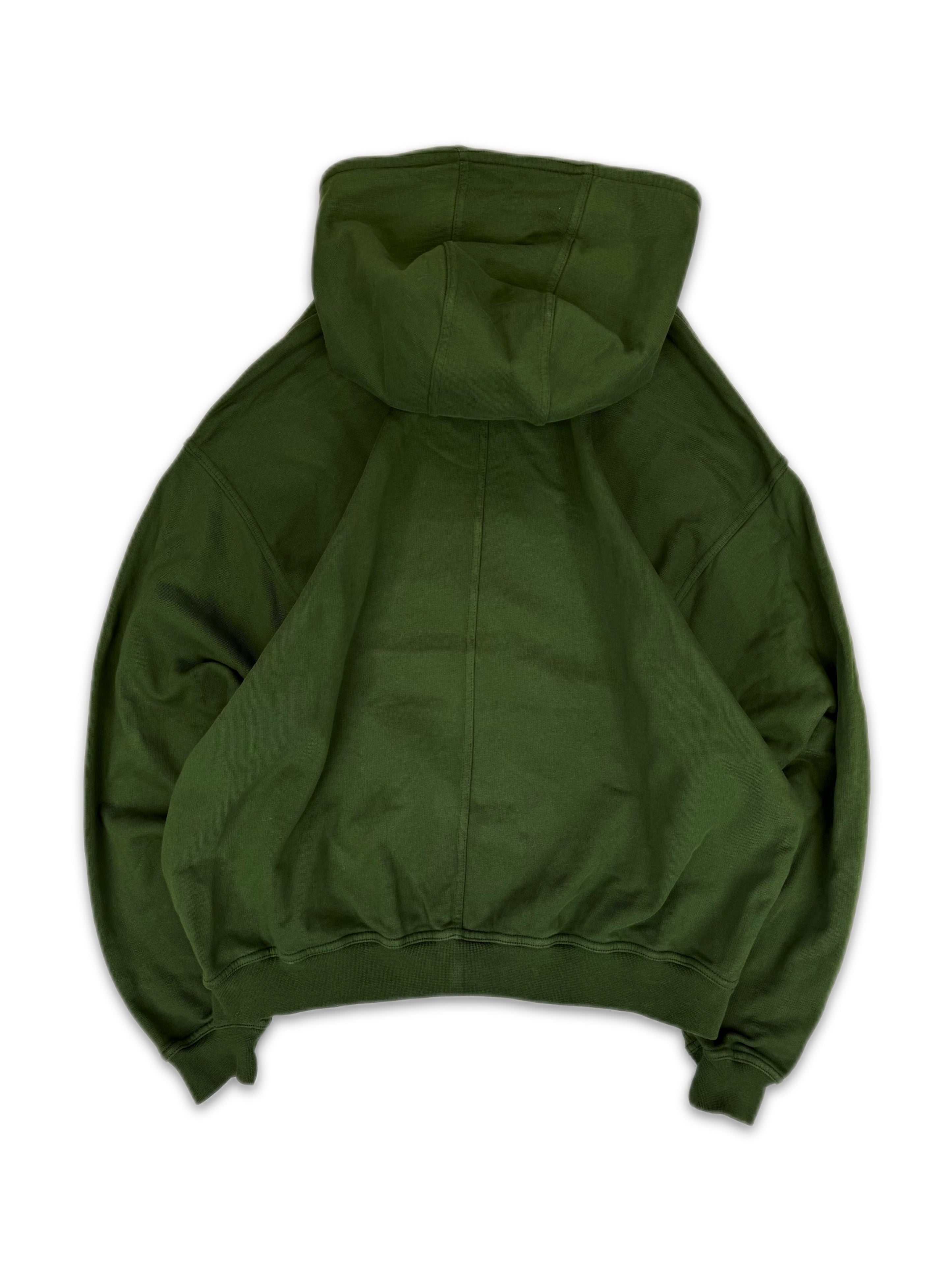 Haider Ackermann ‘Perth’ Boxy Dark Green Heavy Weight Hoodie