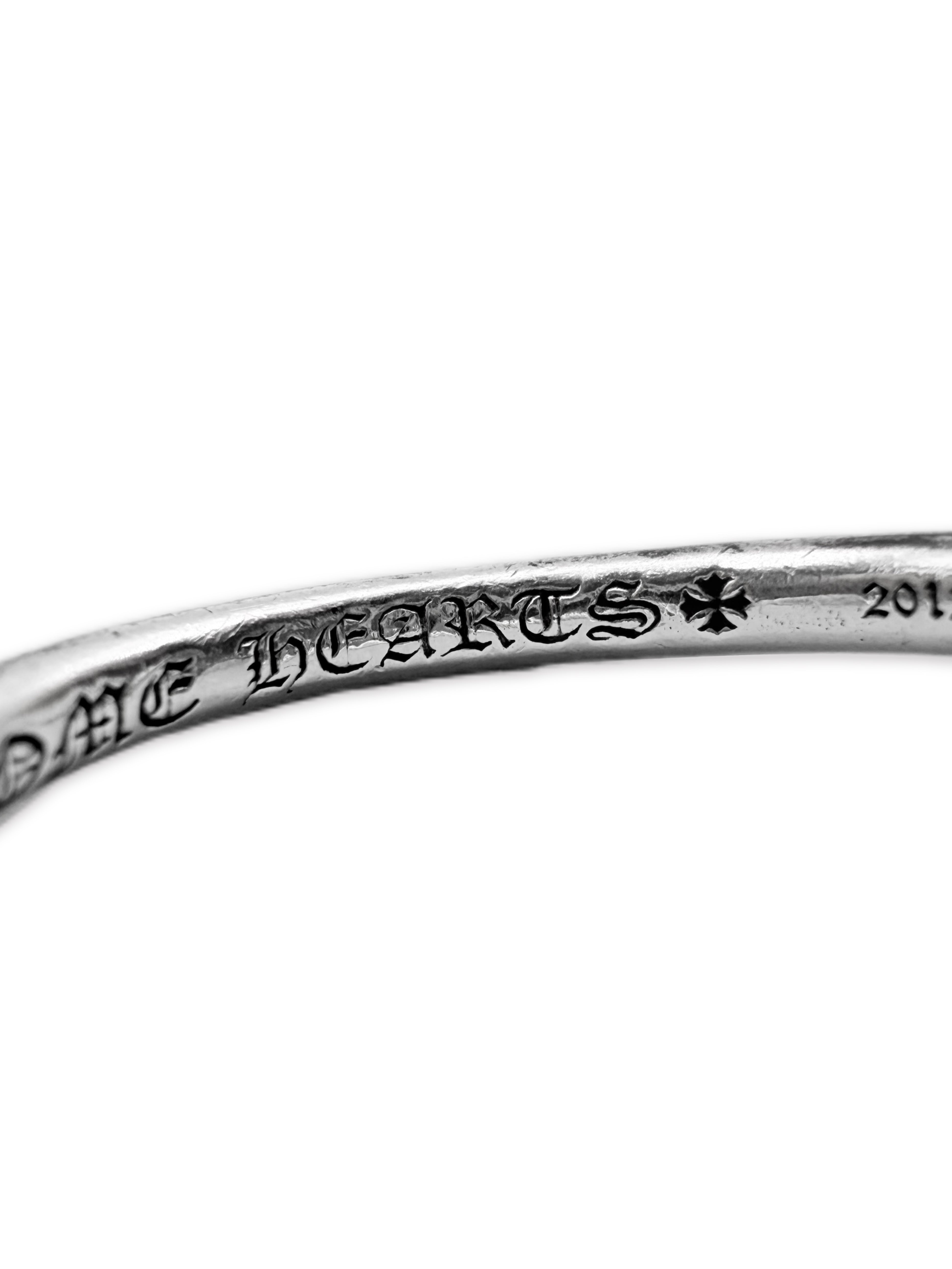 Chrome Hearts Nail Flat Head Plus Motif .925 Silver Ring