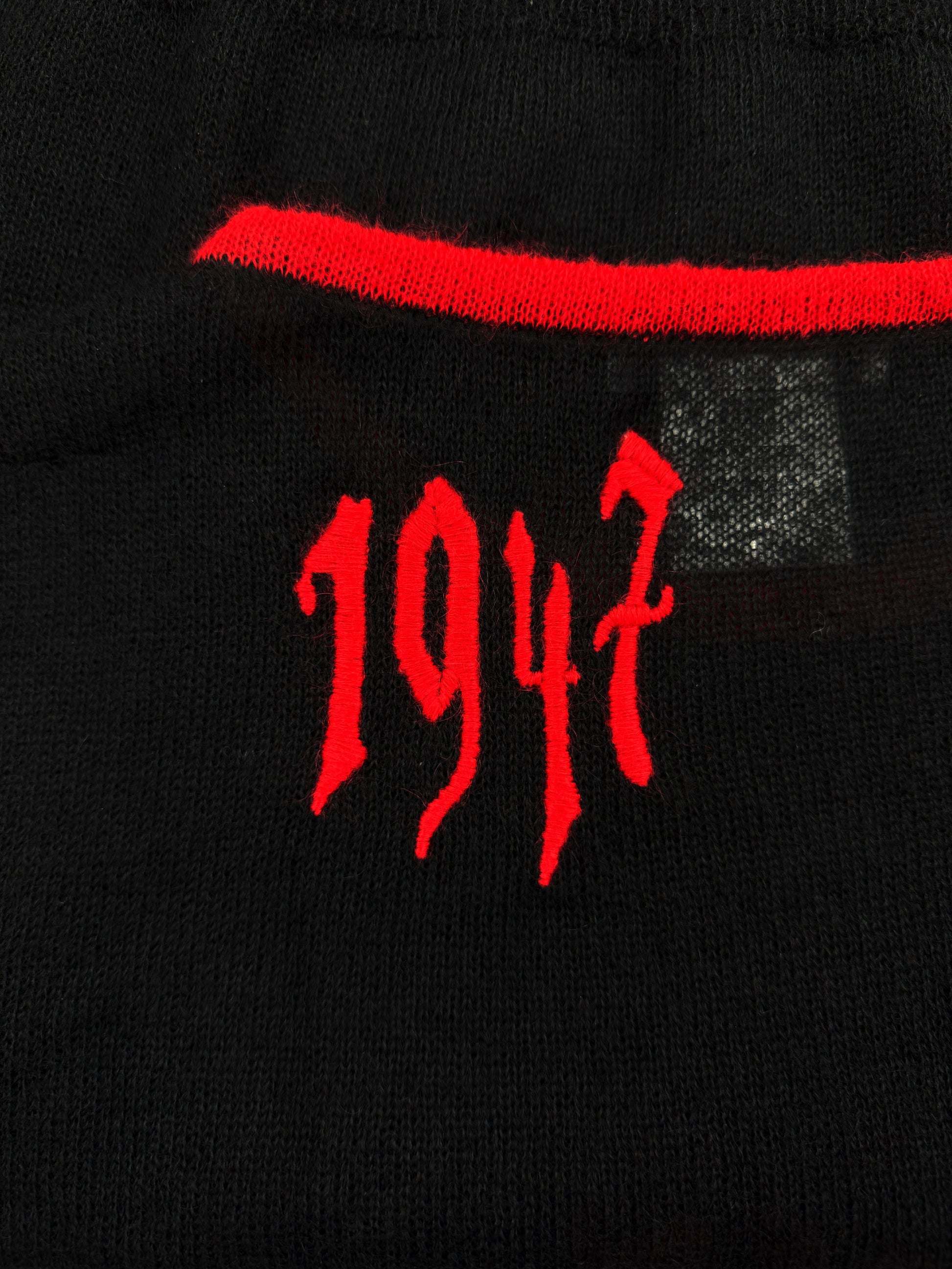 SS02 Dior ‘Christian Dior’ Gothic 1947 Mohair Black Knit Sweater
