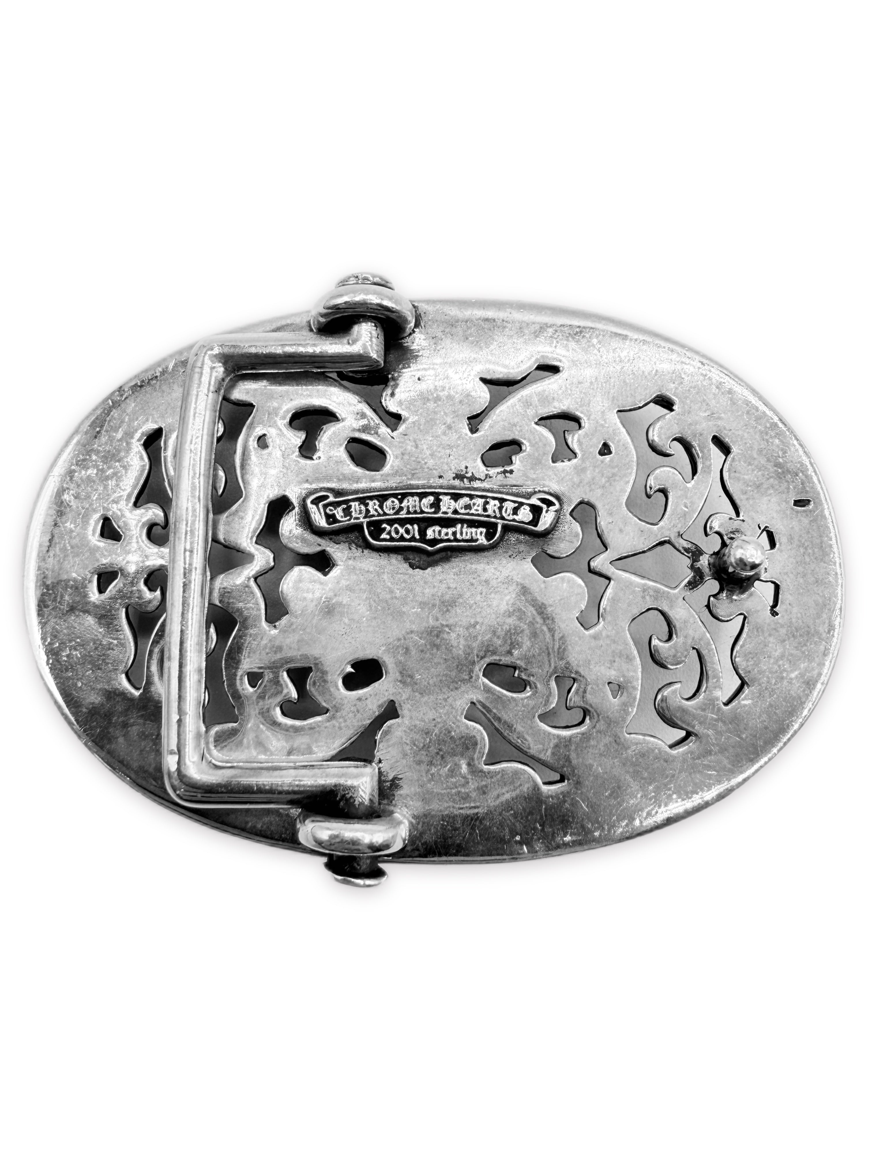 Chrome Hearts 6 Point Star .925 Silver Belt Buckle