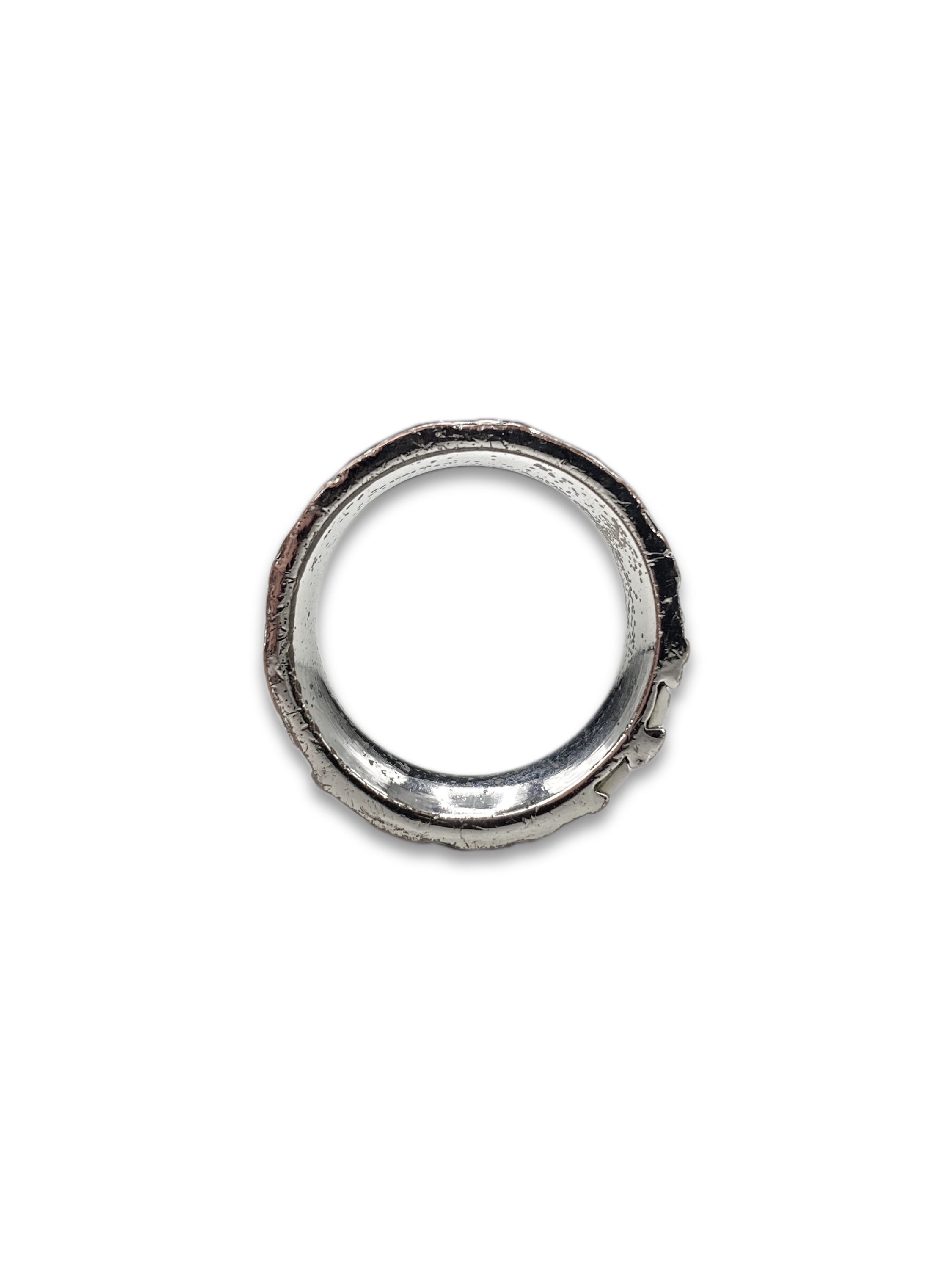 Dior Trotter Monogram ‘2’ Metallic Baby Blue Ring