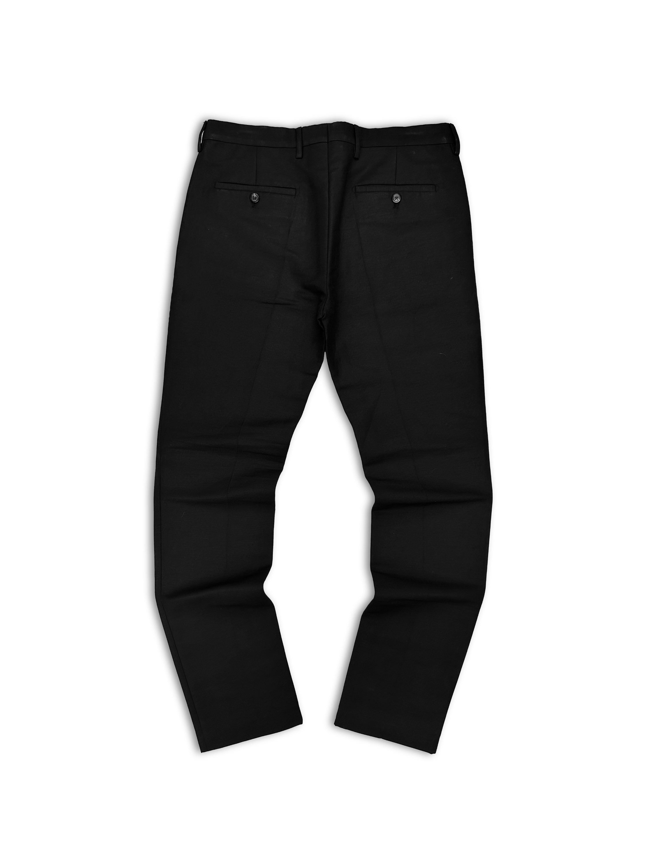 AW17 Rick Owens ‘Glitter’ Black Straight Cut Trousers