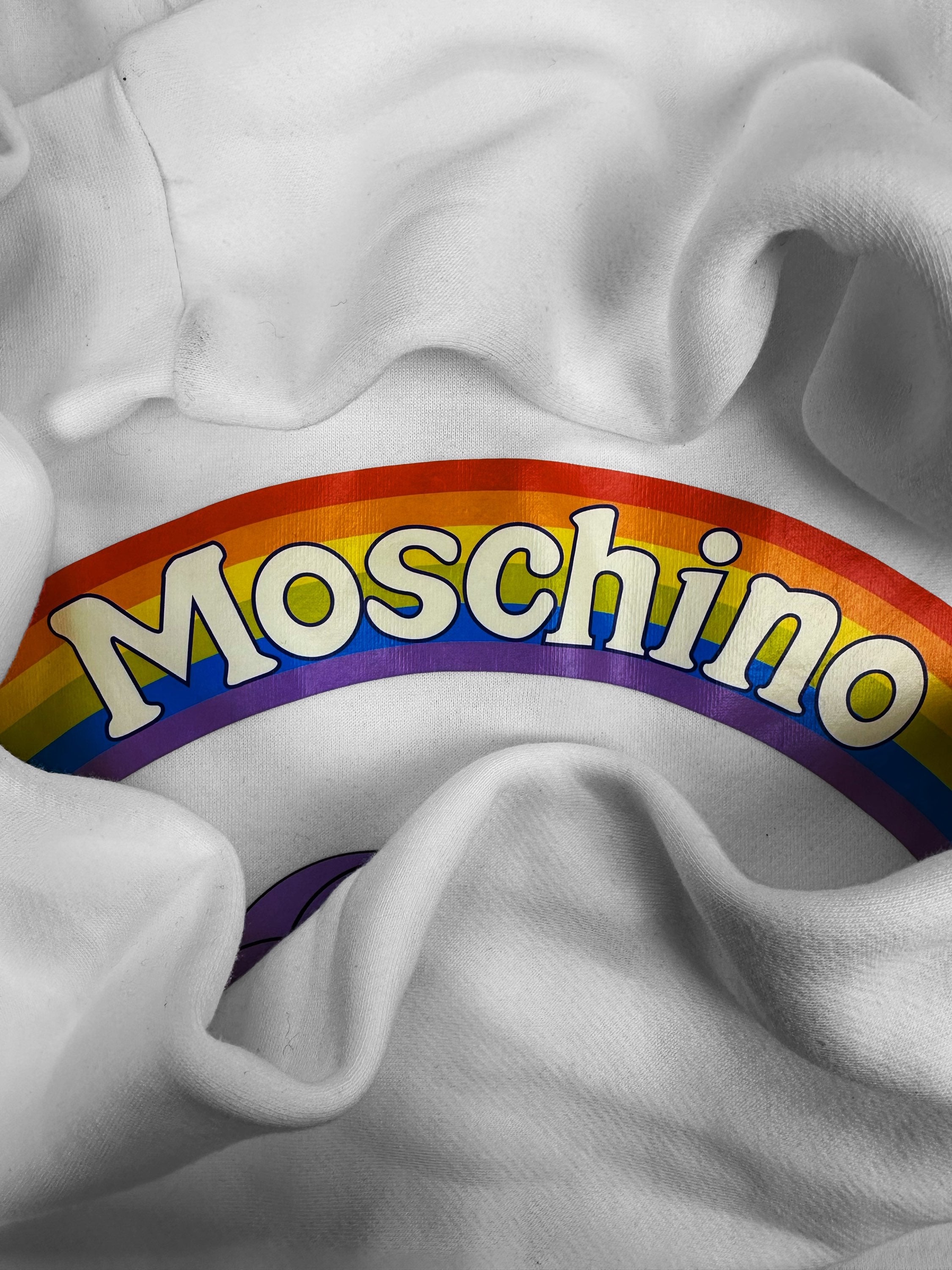 2018 Moschino x My Little Pony Rainbow Graphic Crewneck