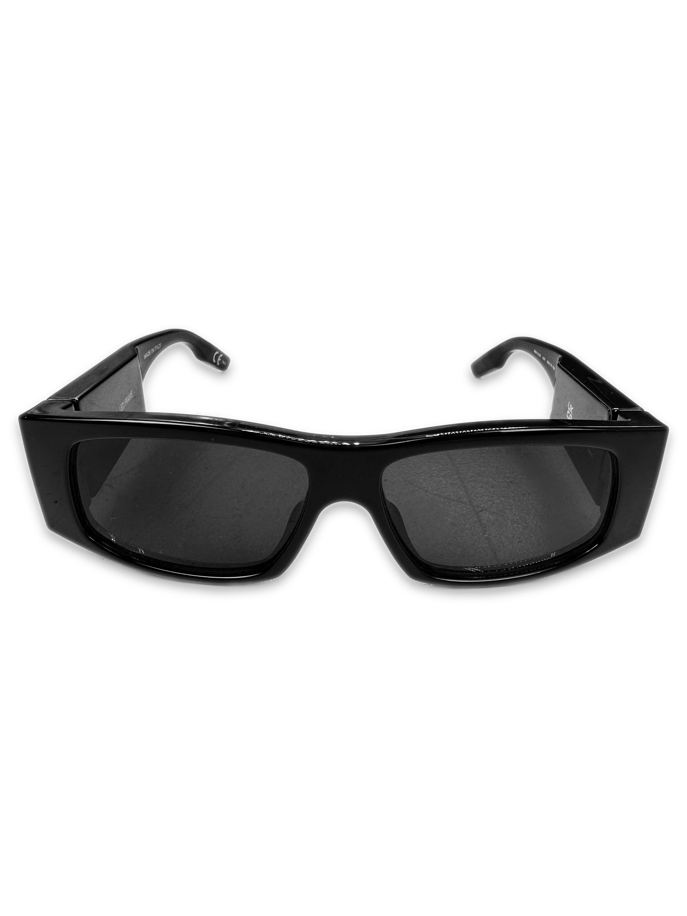 SS20 Balenciaga ‘LED’ Black Square Frame Sunglasses