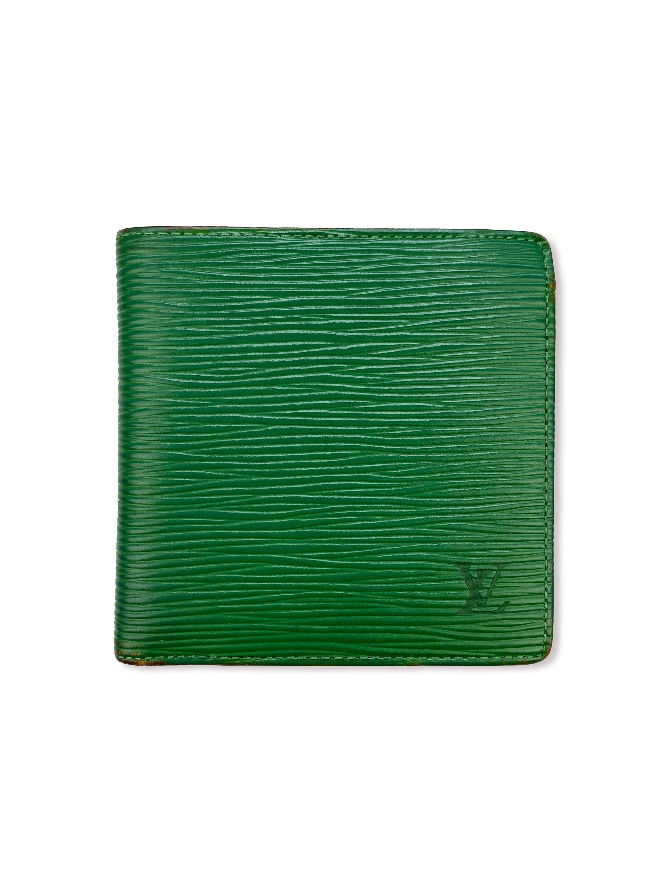 Louis Vuitton Epi Pine Green Bifold Wallet