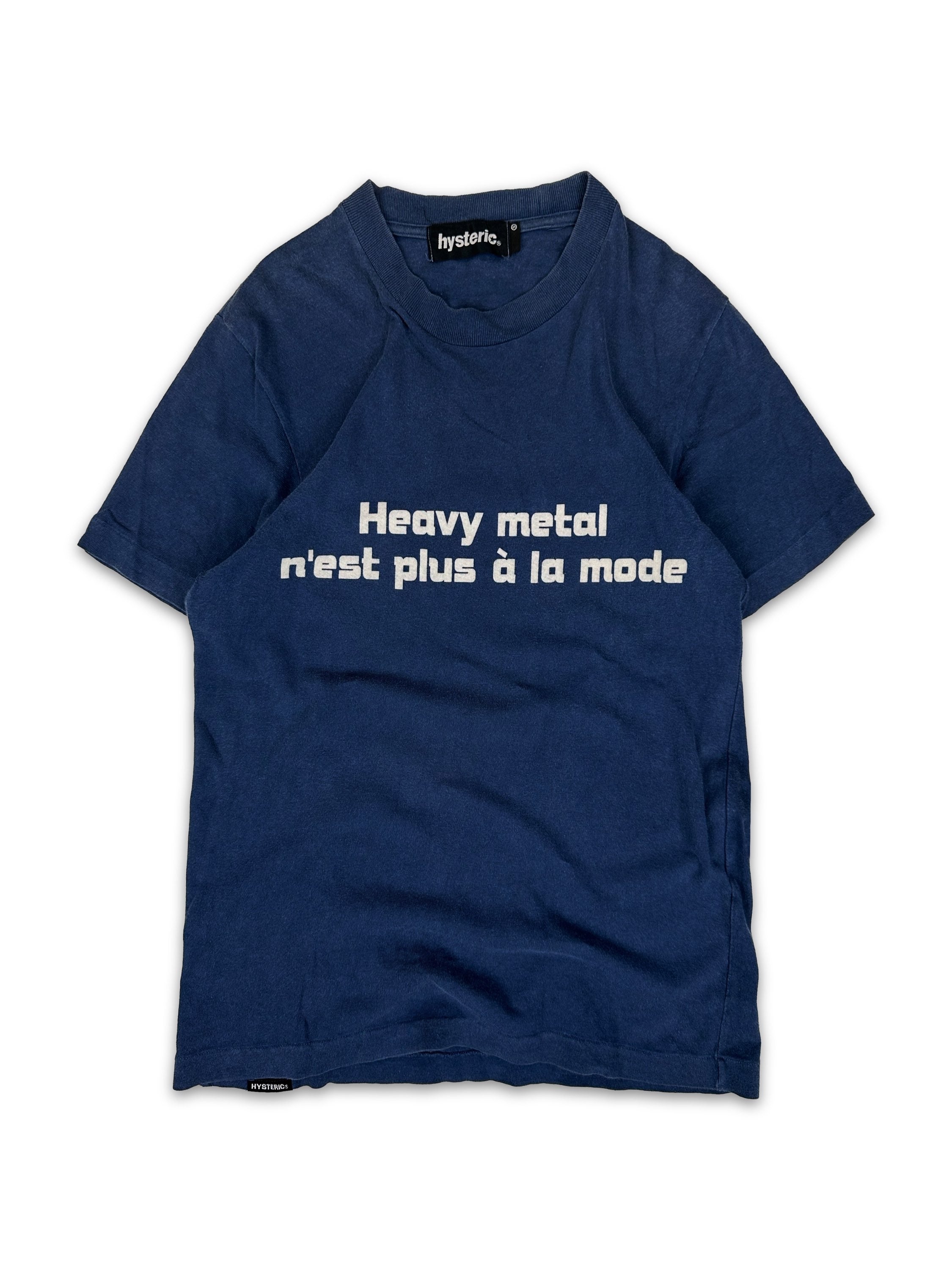 00s Hysteric Glamour ‘Heavy Metal’ Navy Blue T-Shirt
