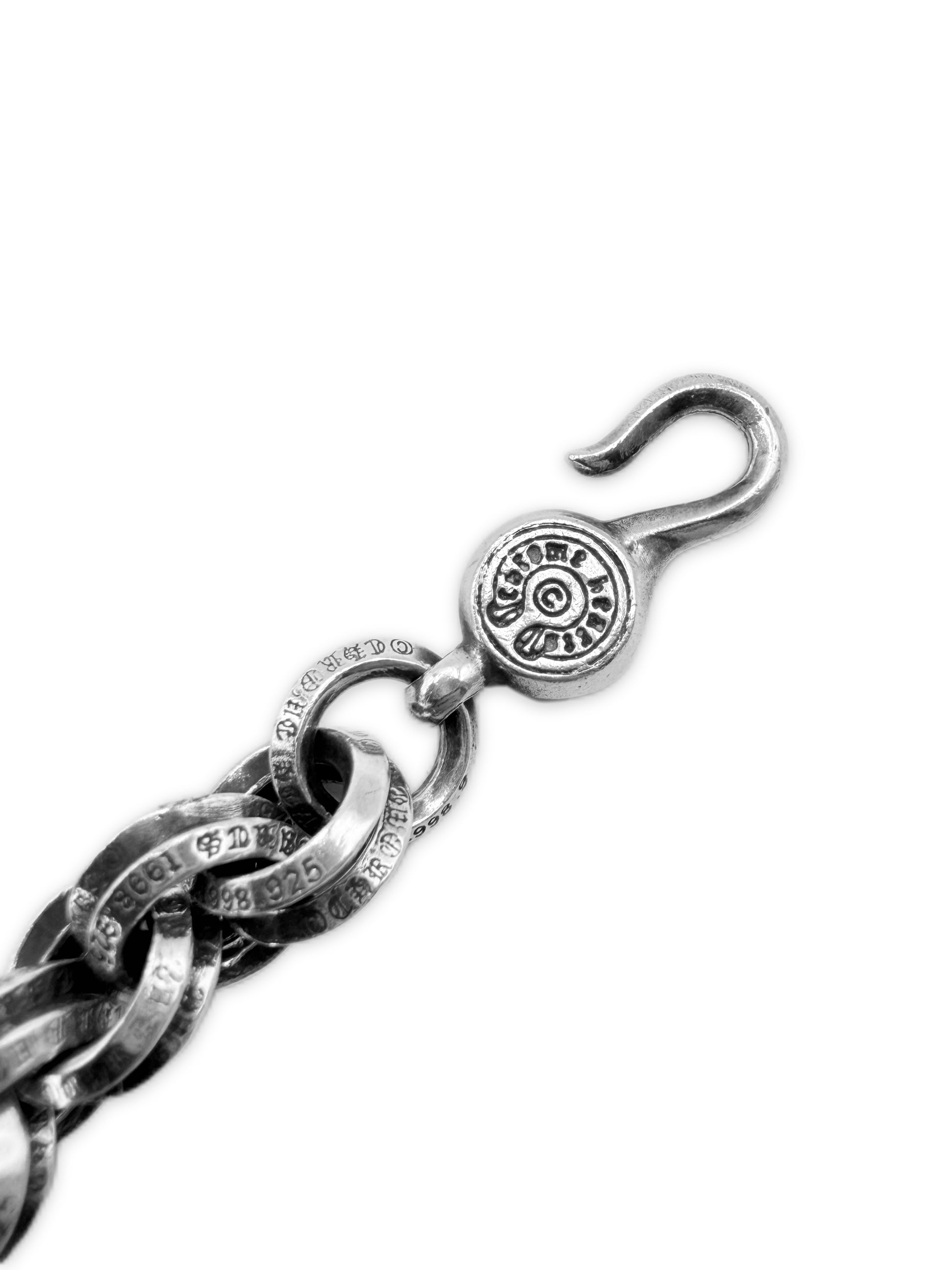 Chrome Hearts Large Double B Ring .925 Silver Bracelet