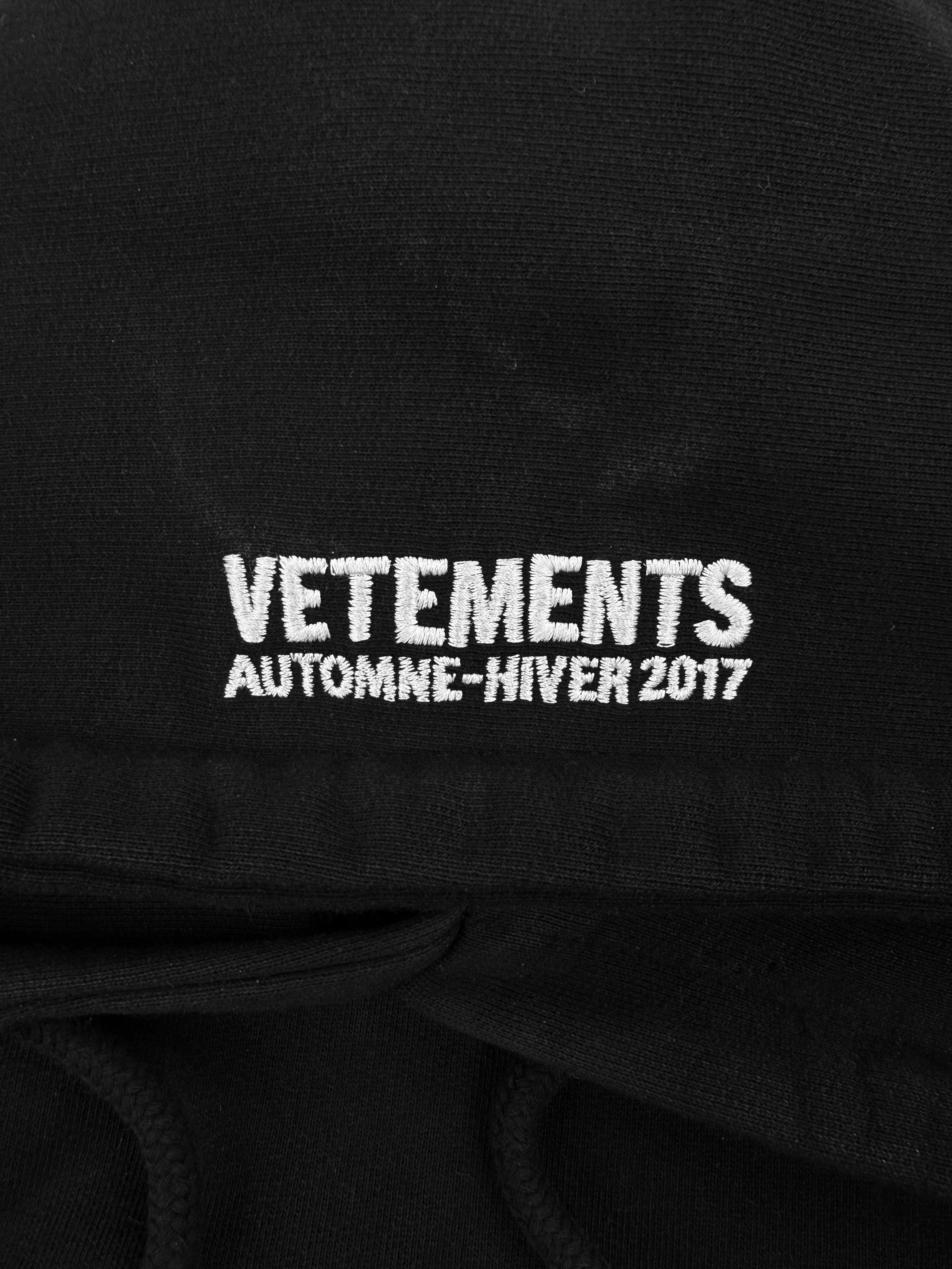 AW17 Vetements Homme ‘Total Fucking Darkness’ Pentagram Hoodie