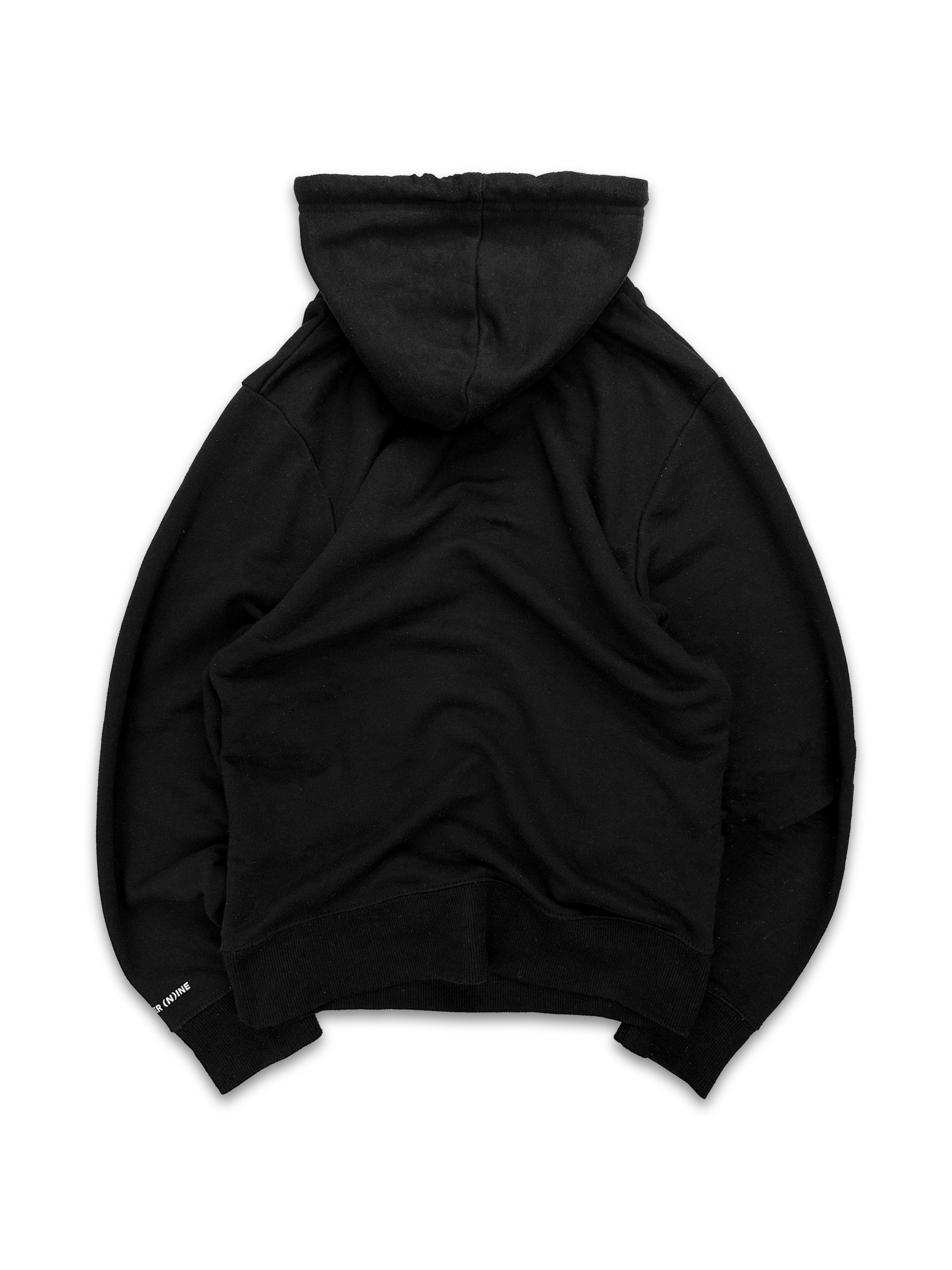 Number (N)ine ‘Graffiti’ Logo Black Light Weight Hoodie