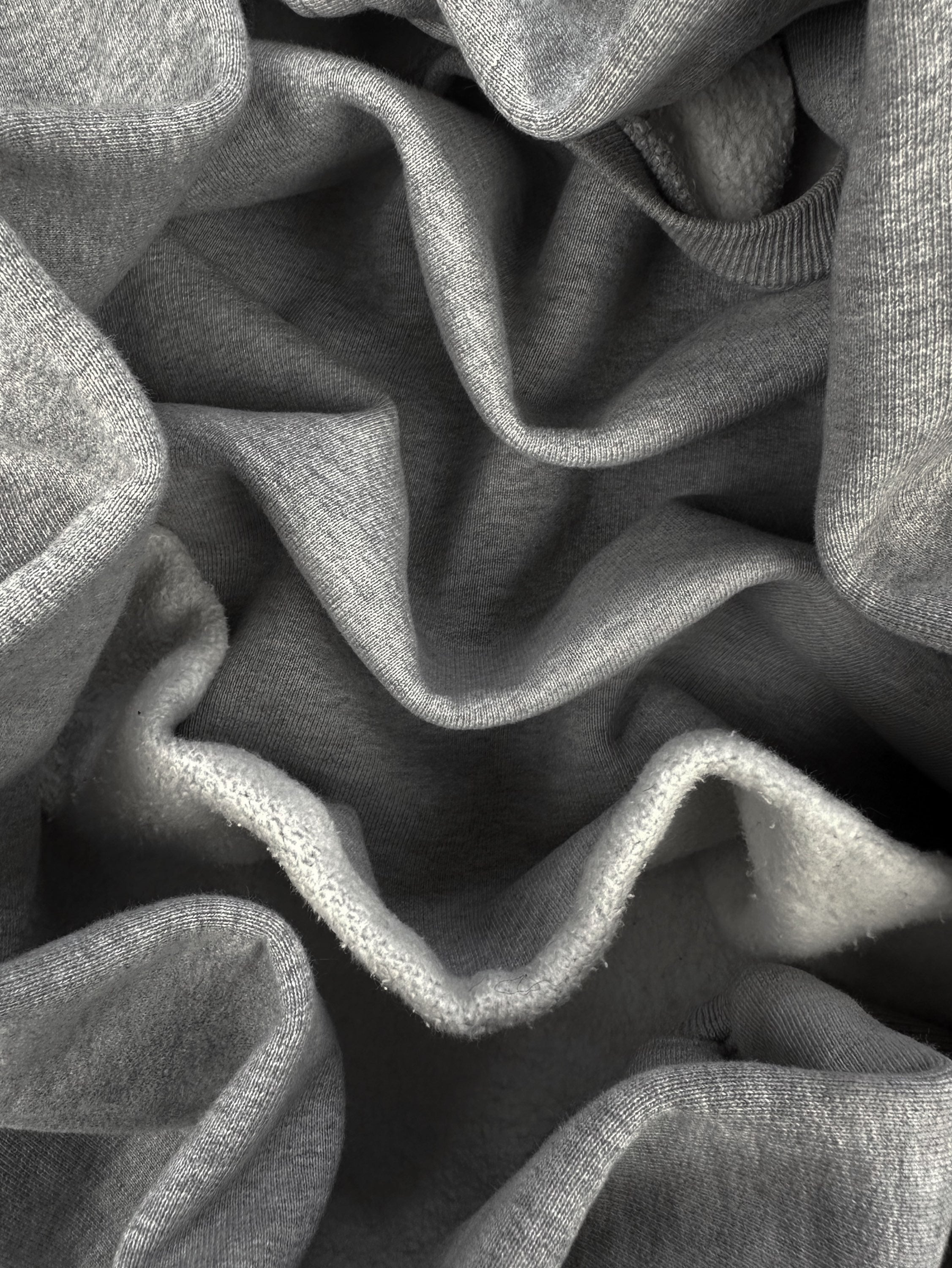 SS15 Vêtements ‘Jumbo Sleeve’ Cropped Heather Grey Crewnec