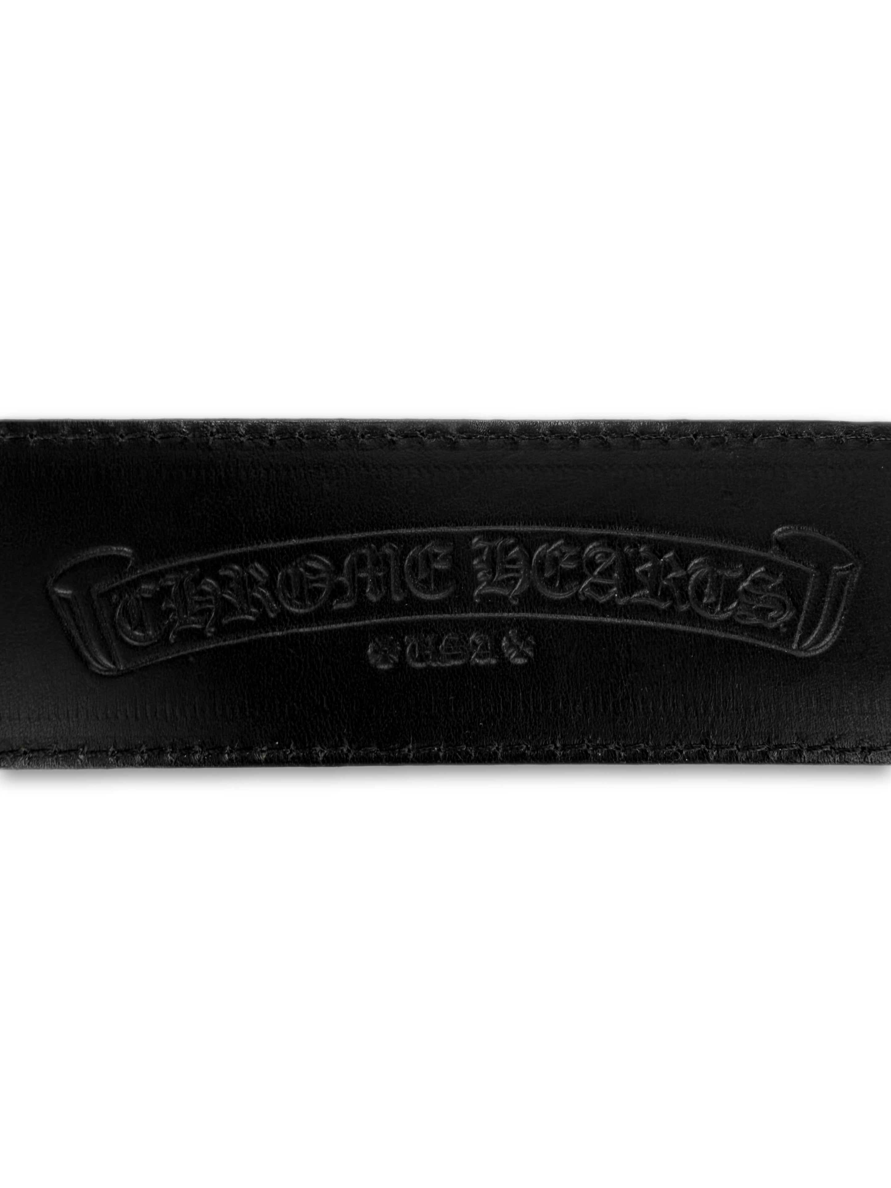Chrome Hearts ‘Camouflage’ Green / Brown Leather Belt