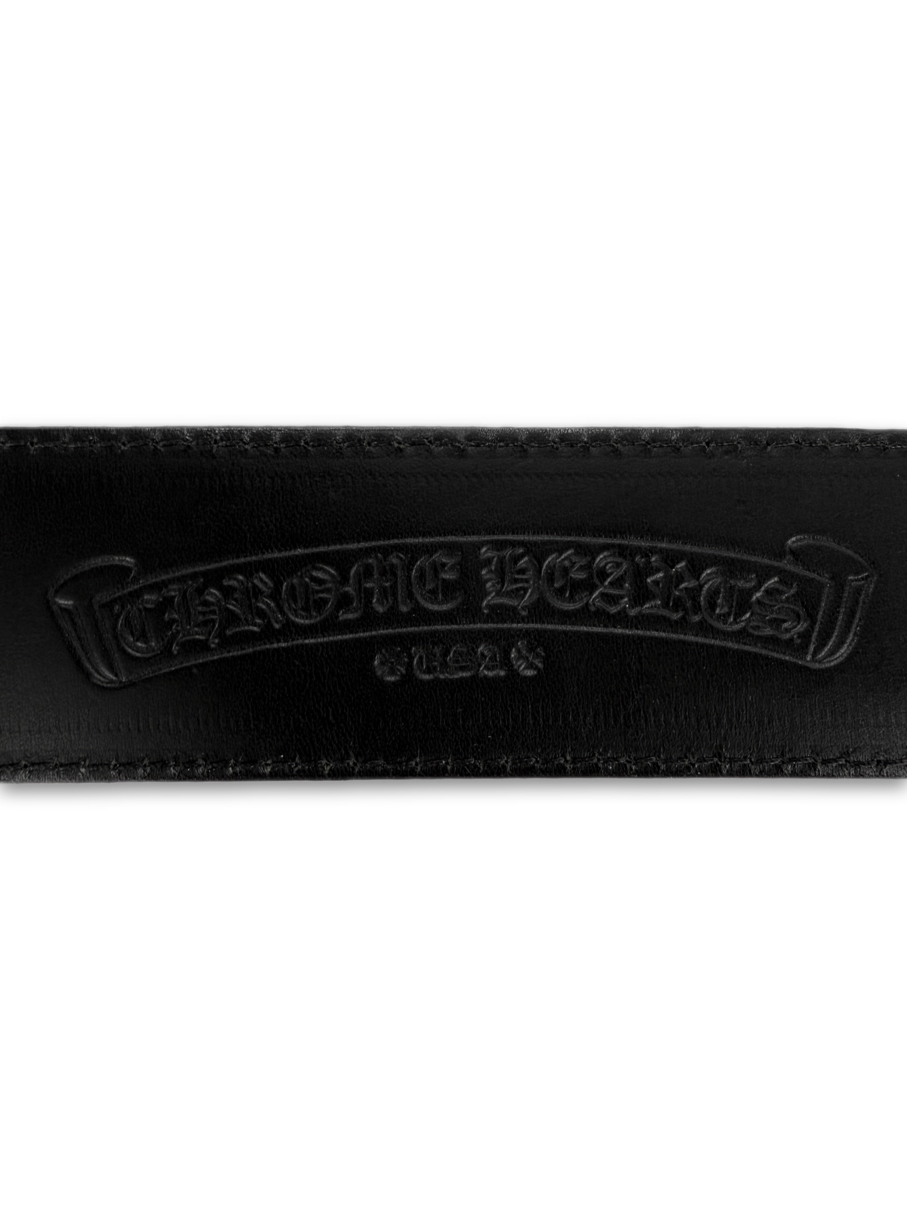 Chrome Hearts ‘Camouflage’ Green / Brown Leather Belt