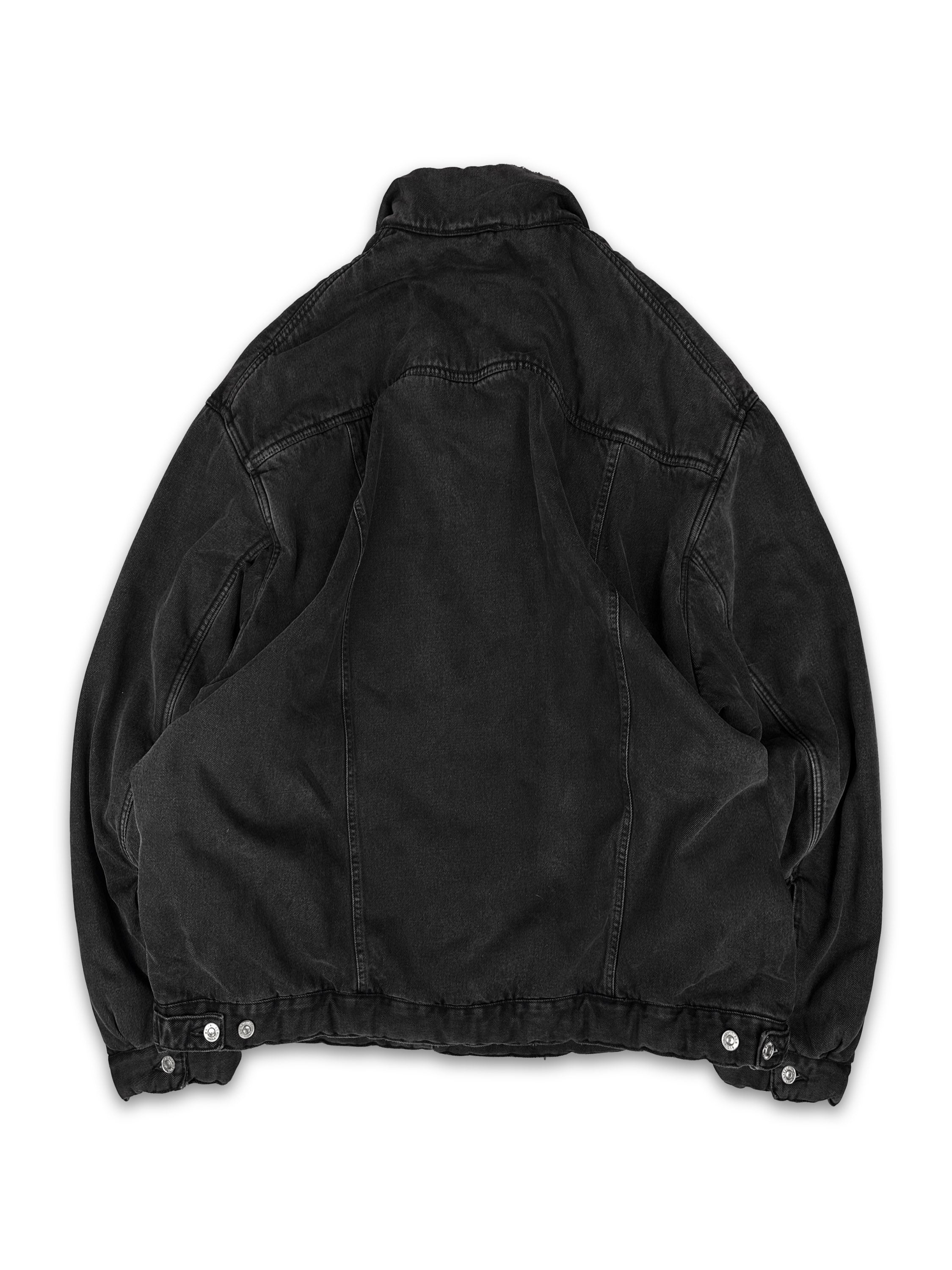SS22 Balenciaga ‘Padded’ Oversized Washed Denim Jacket