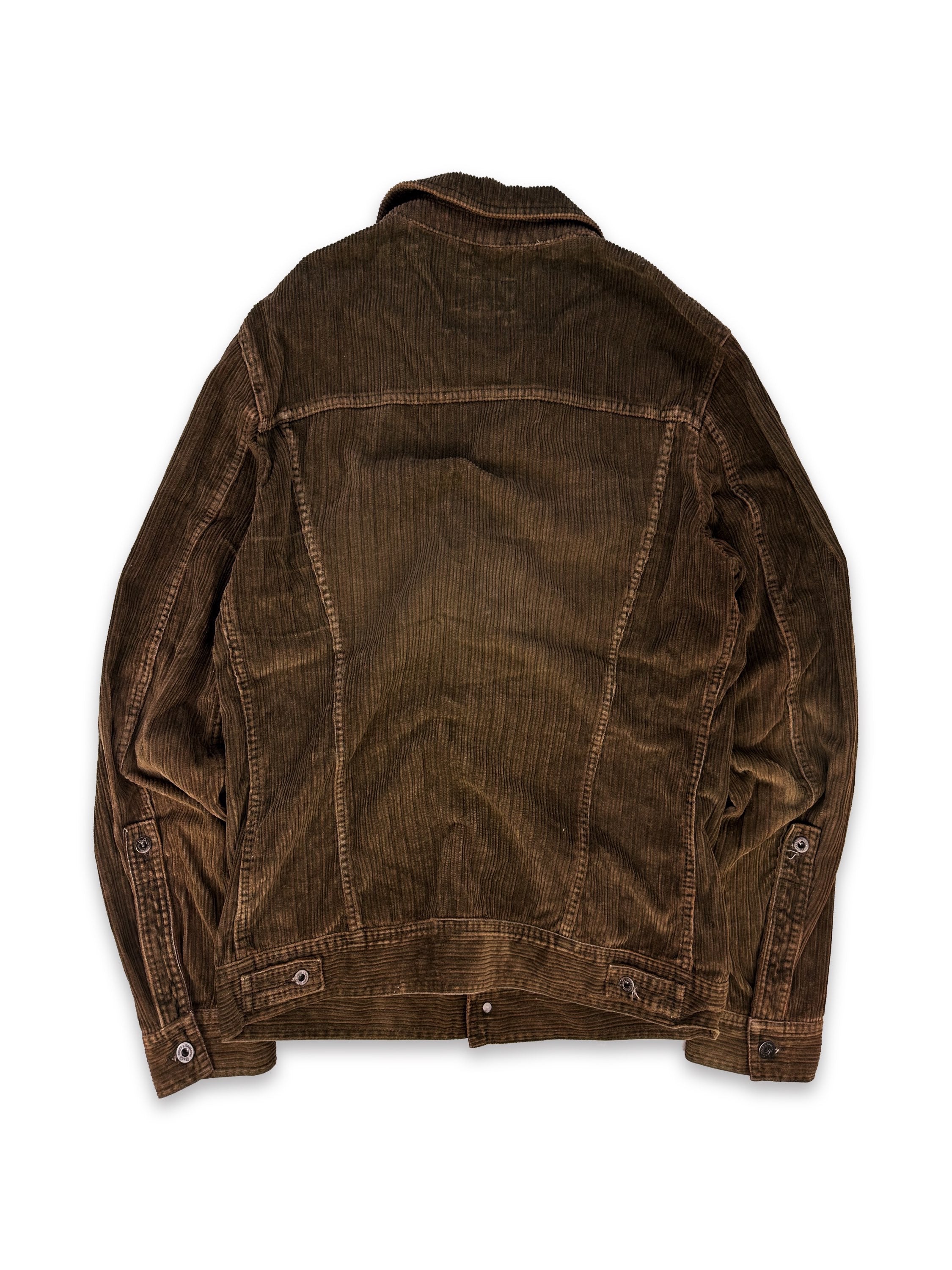 00s Dolce &amp; Gabbana Corduroy Brown Trucker Jacket