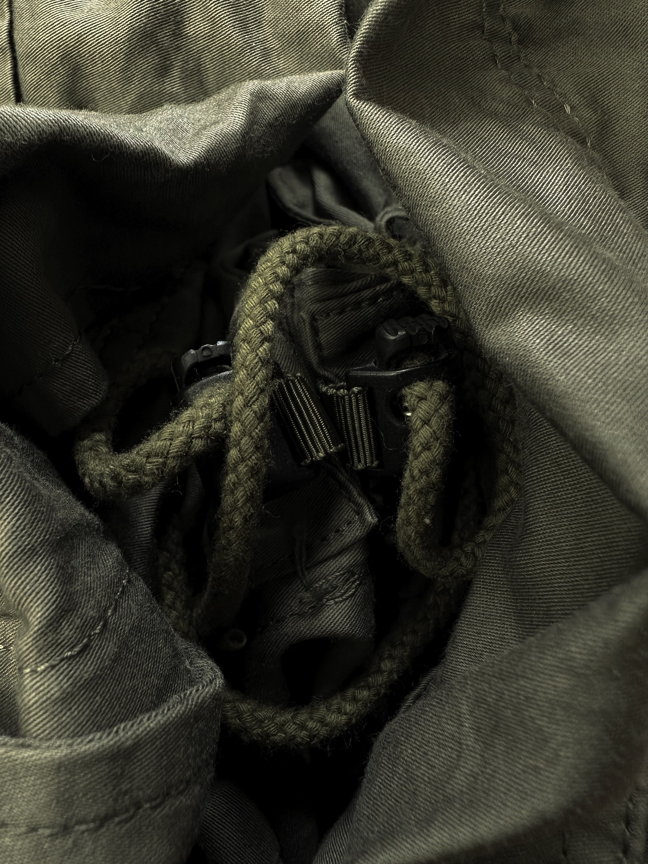 Needles ‘H.D’ Olive Green Wide Cut Light Weight Cargo Pants