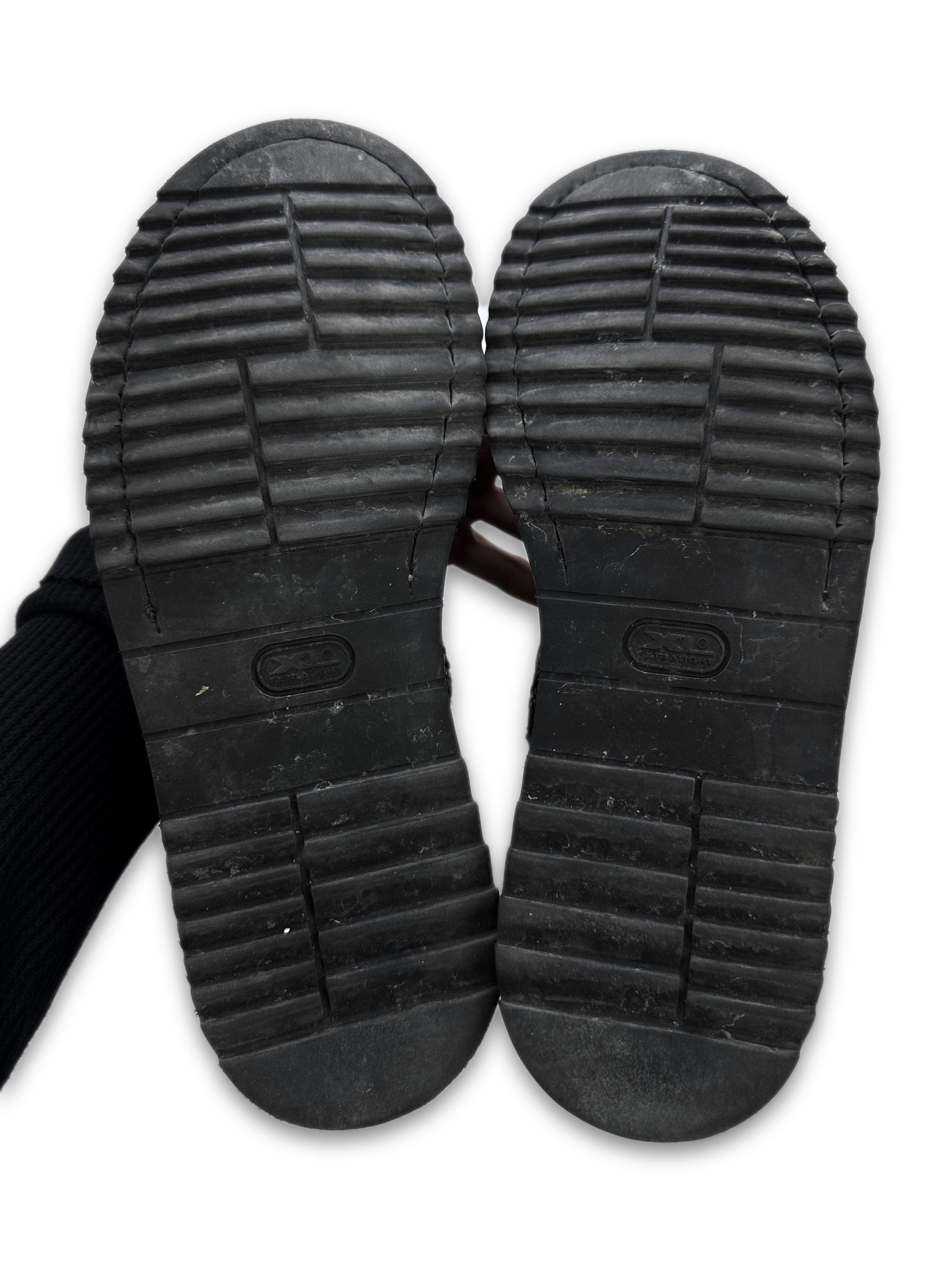 Rick Owens Crinkled ‘Shark Leather’ Acid Treated Combat Boots