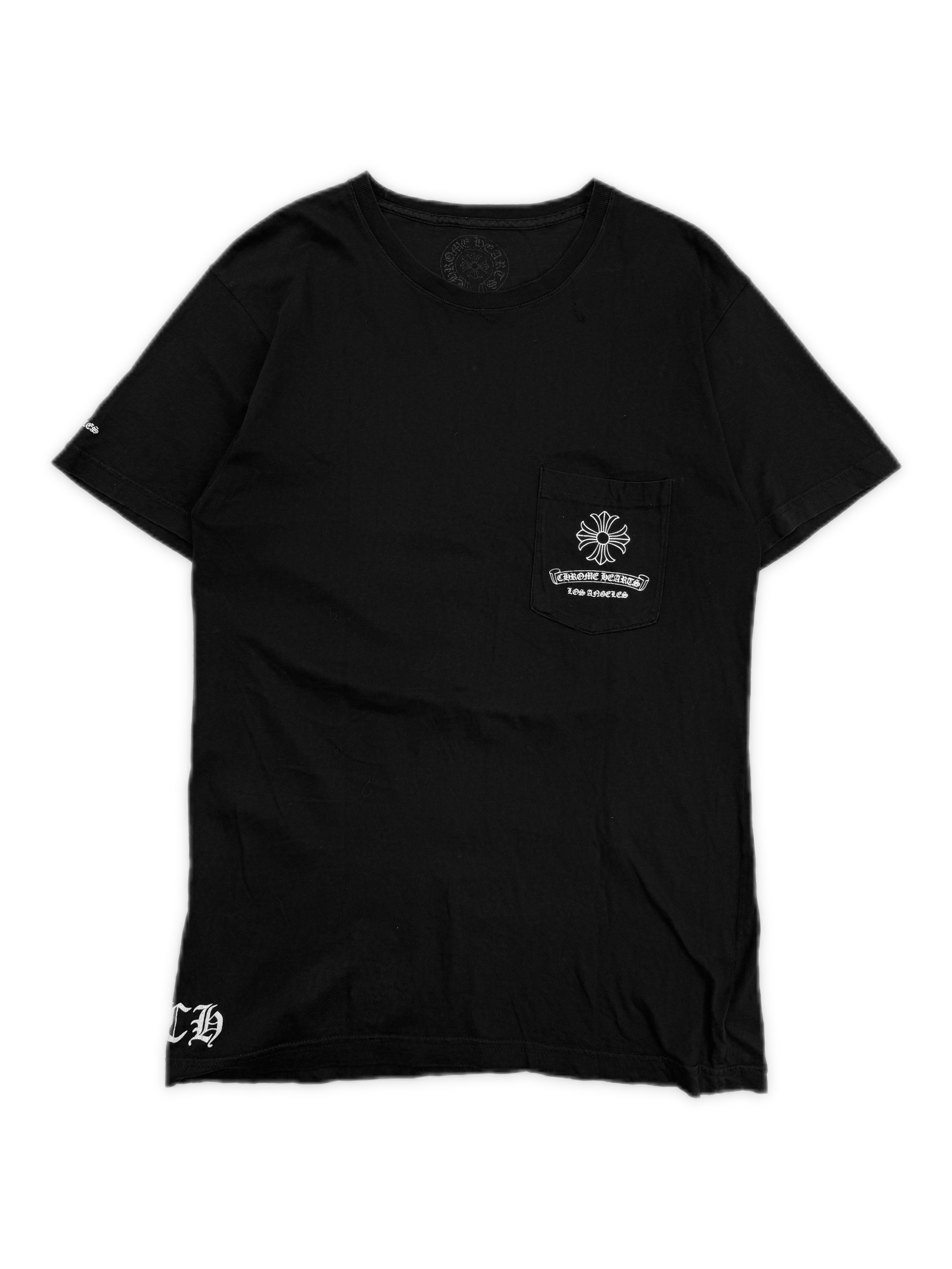 Chrome Hearts Los Angeles Exclusive Plus Logo Black T-Shirt